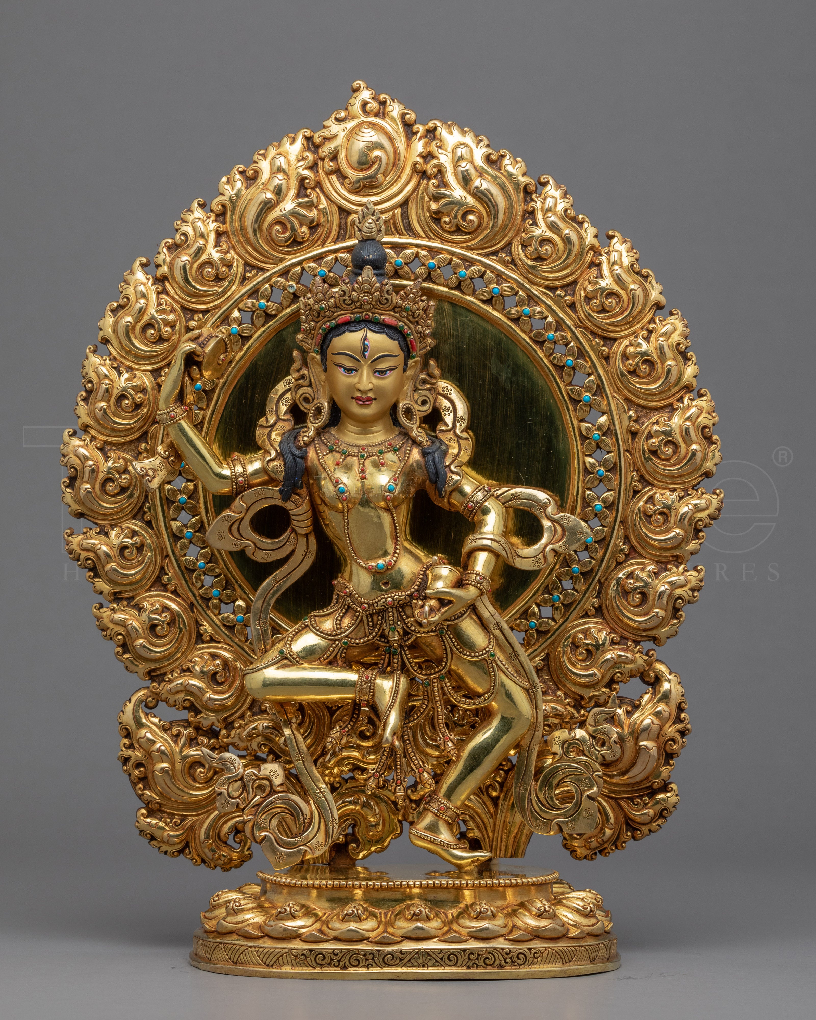Machig Labdron Gold Sculpture | Hand Crafted Himalayan Art