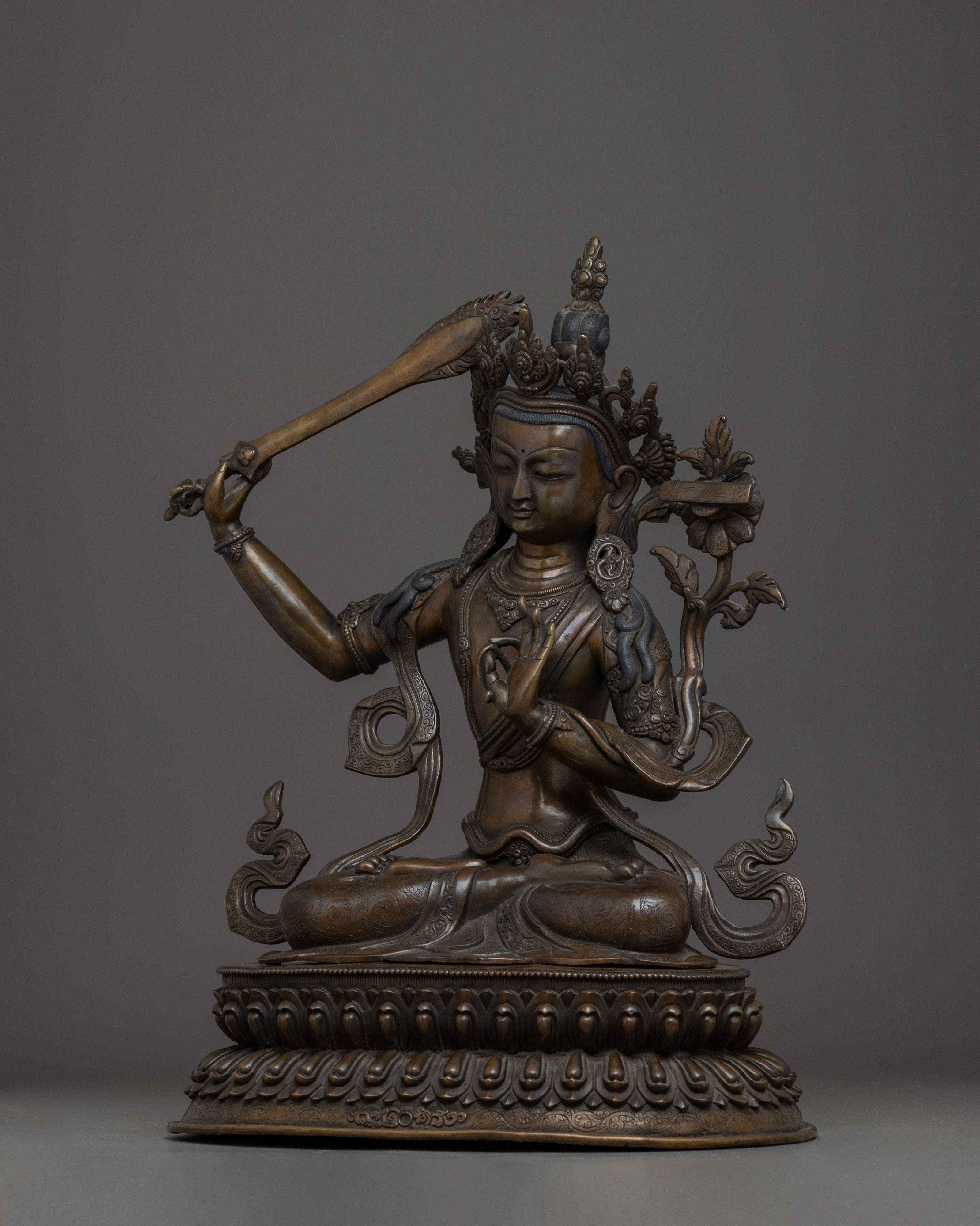 Manjushri Statue: The Wielder of the Sword of Wisdom
