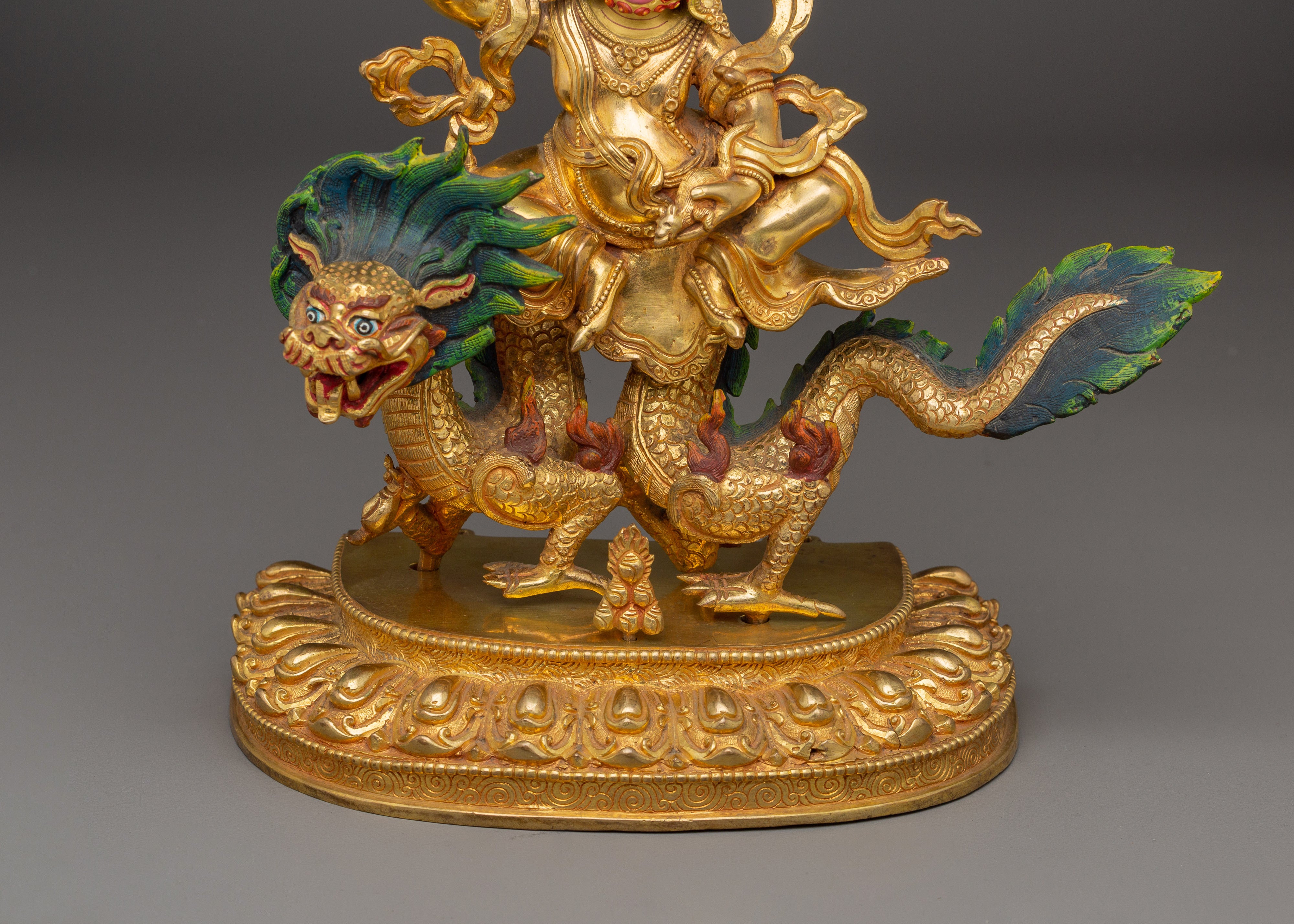 White Dzambhala Statue: The Radiant Lord of Abundance