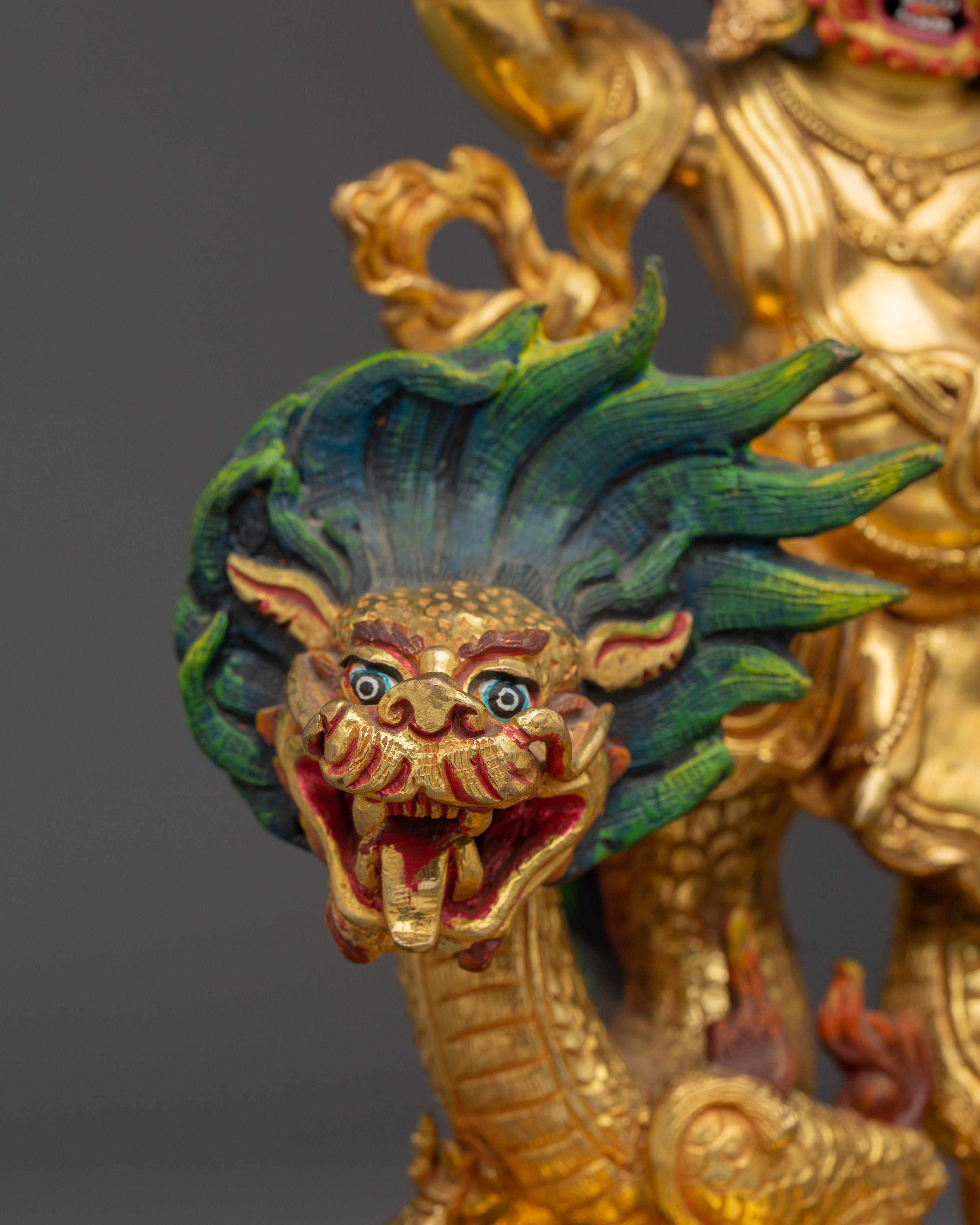 White Dzambhala Statue: The Radiant Lord of Abundance