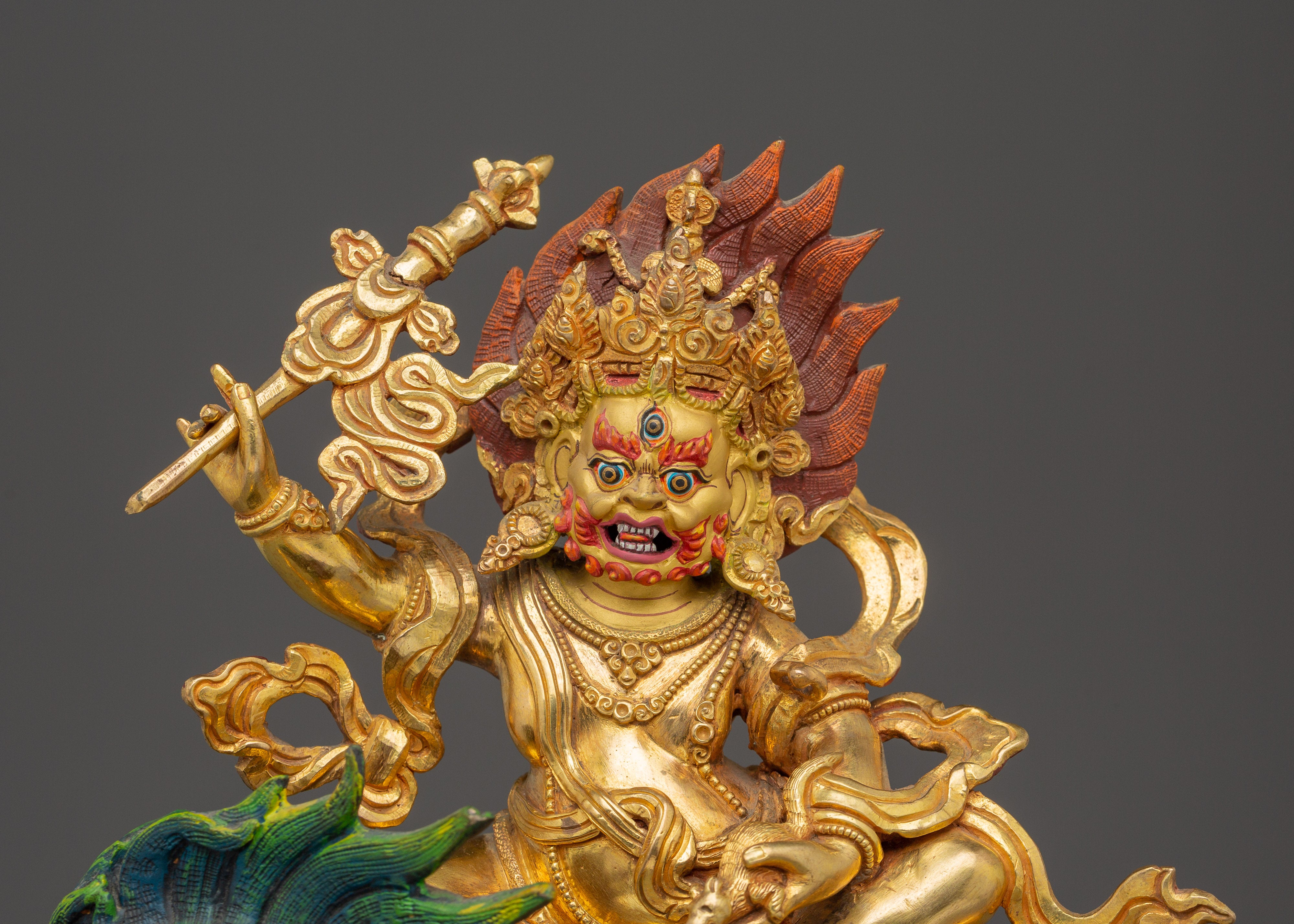 White Dzambhala Statue: The Radiant Lord of Abundance
