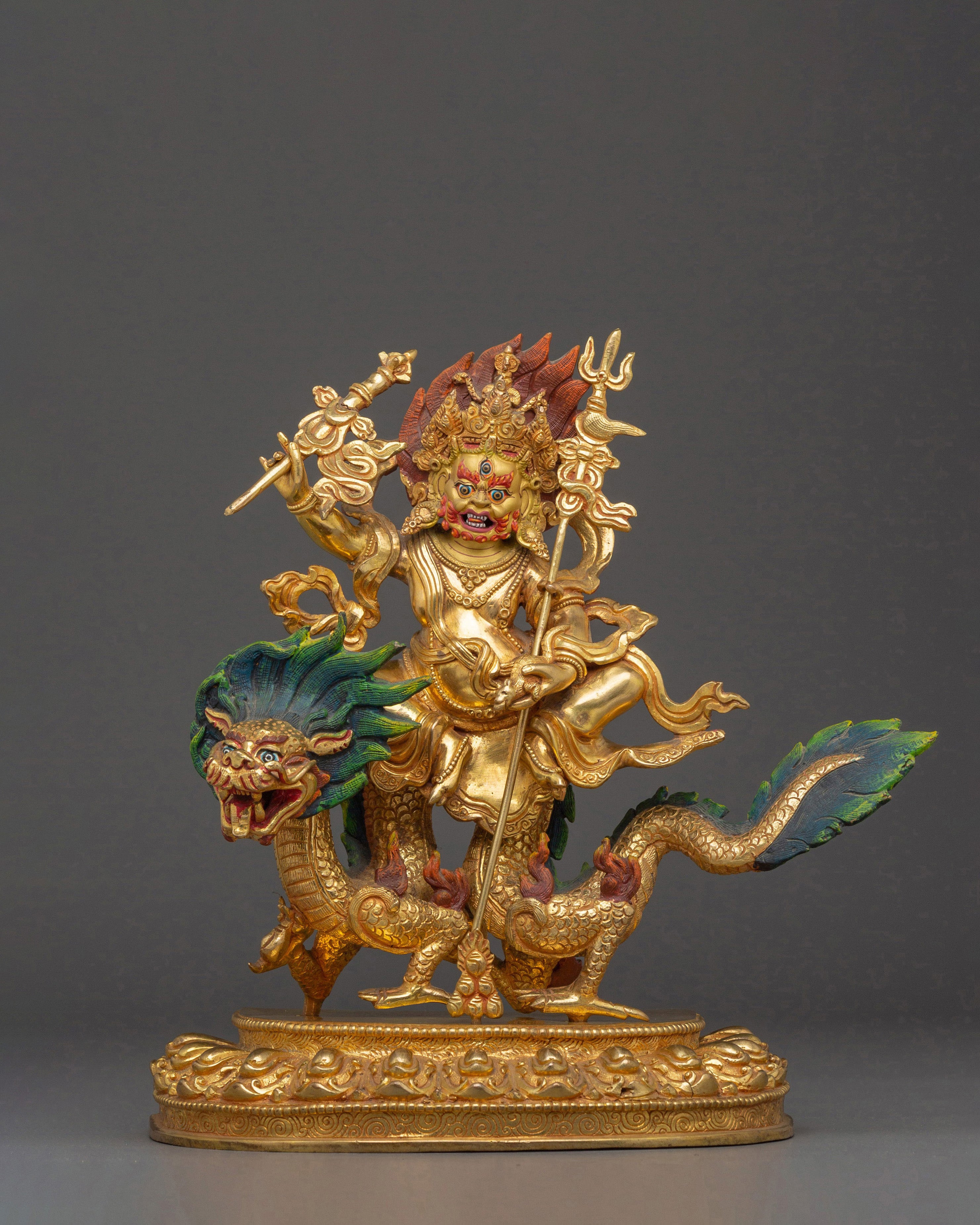White Dzambhala Statue: The Radiant Lord of Abundance