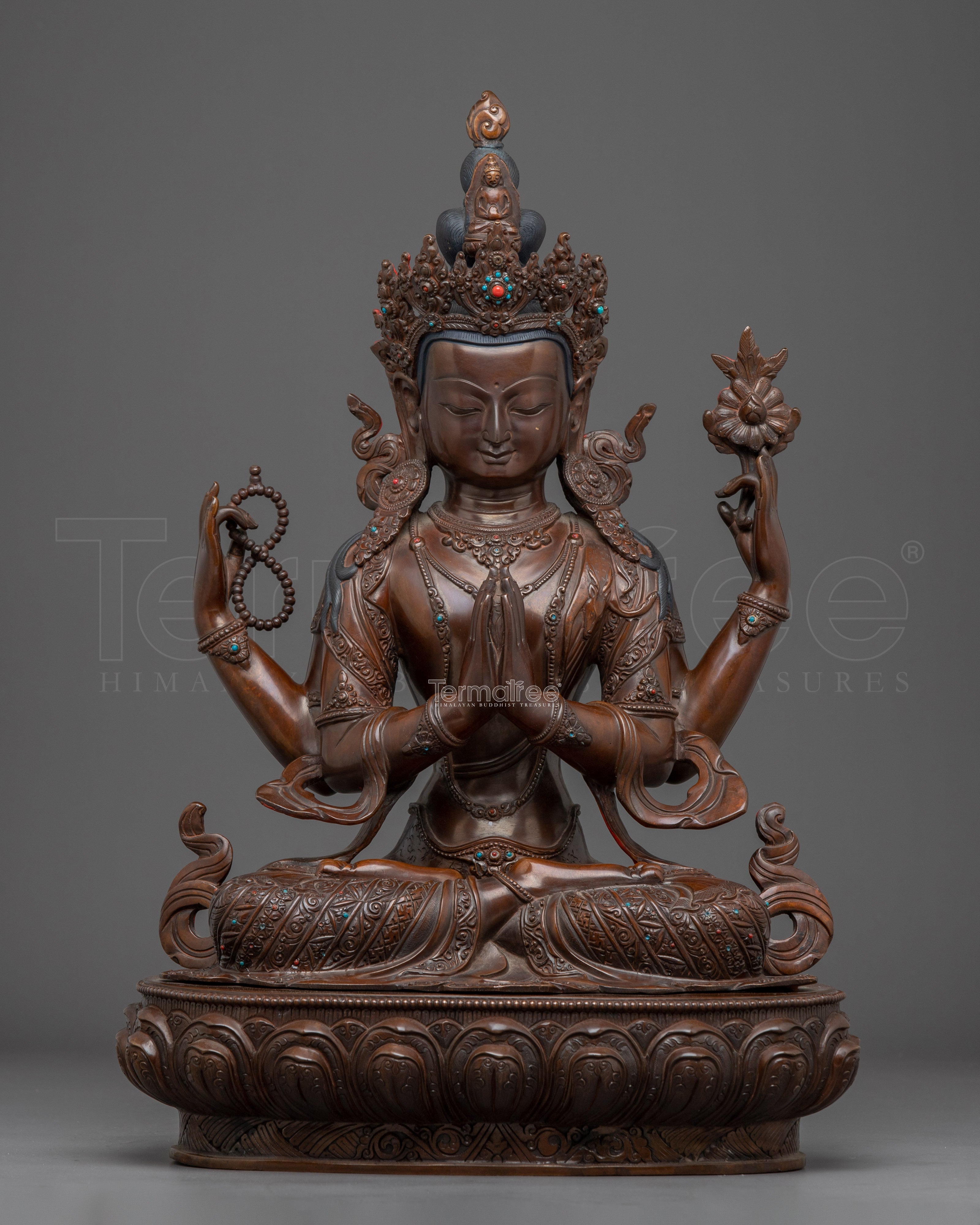 Statue of Chenrezig: Bodhisattva of Infinite Compassion