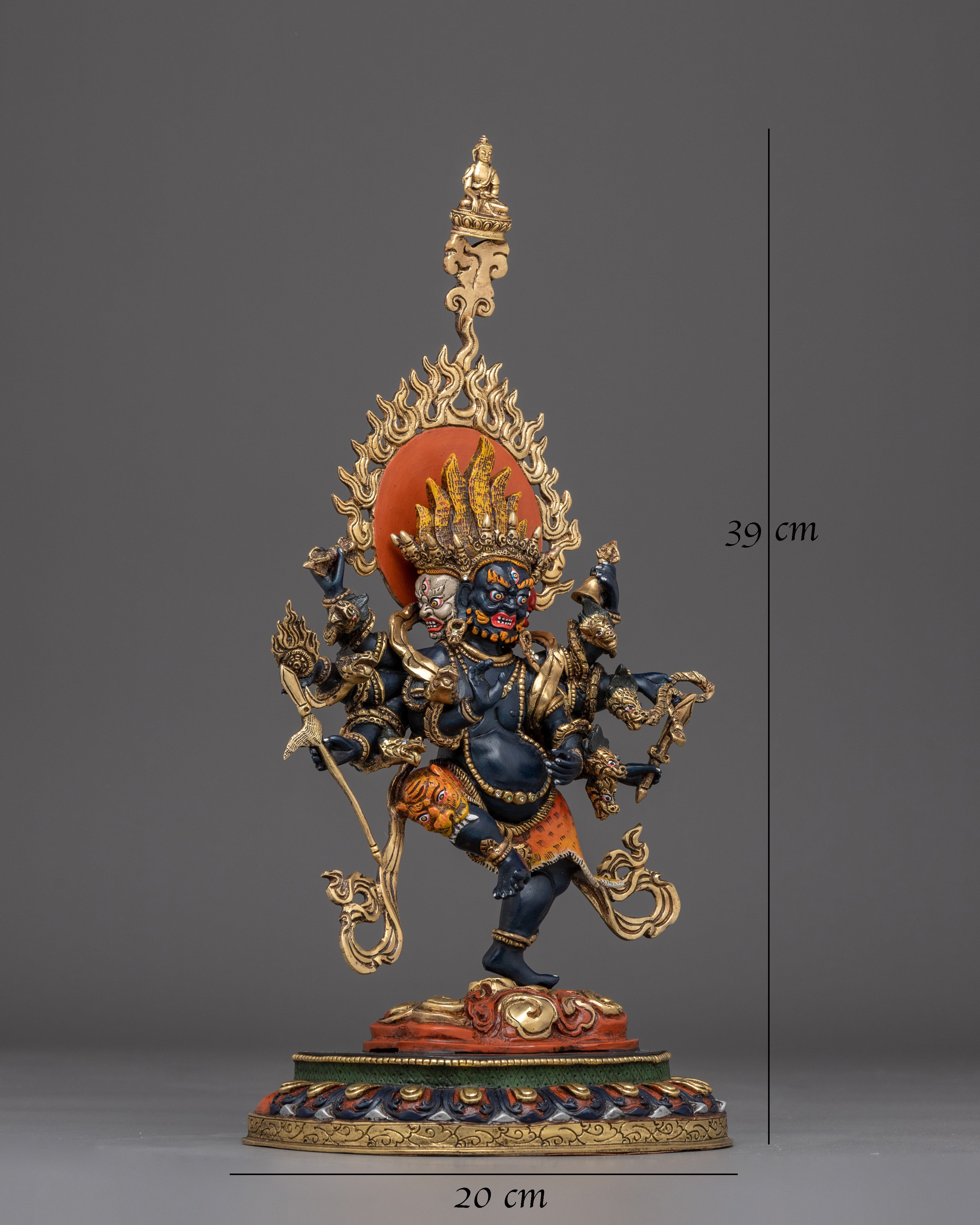 Dharma Protecor Deity Uchusma Statue | Traditional Artwork
