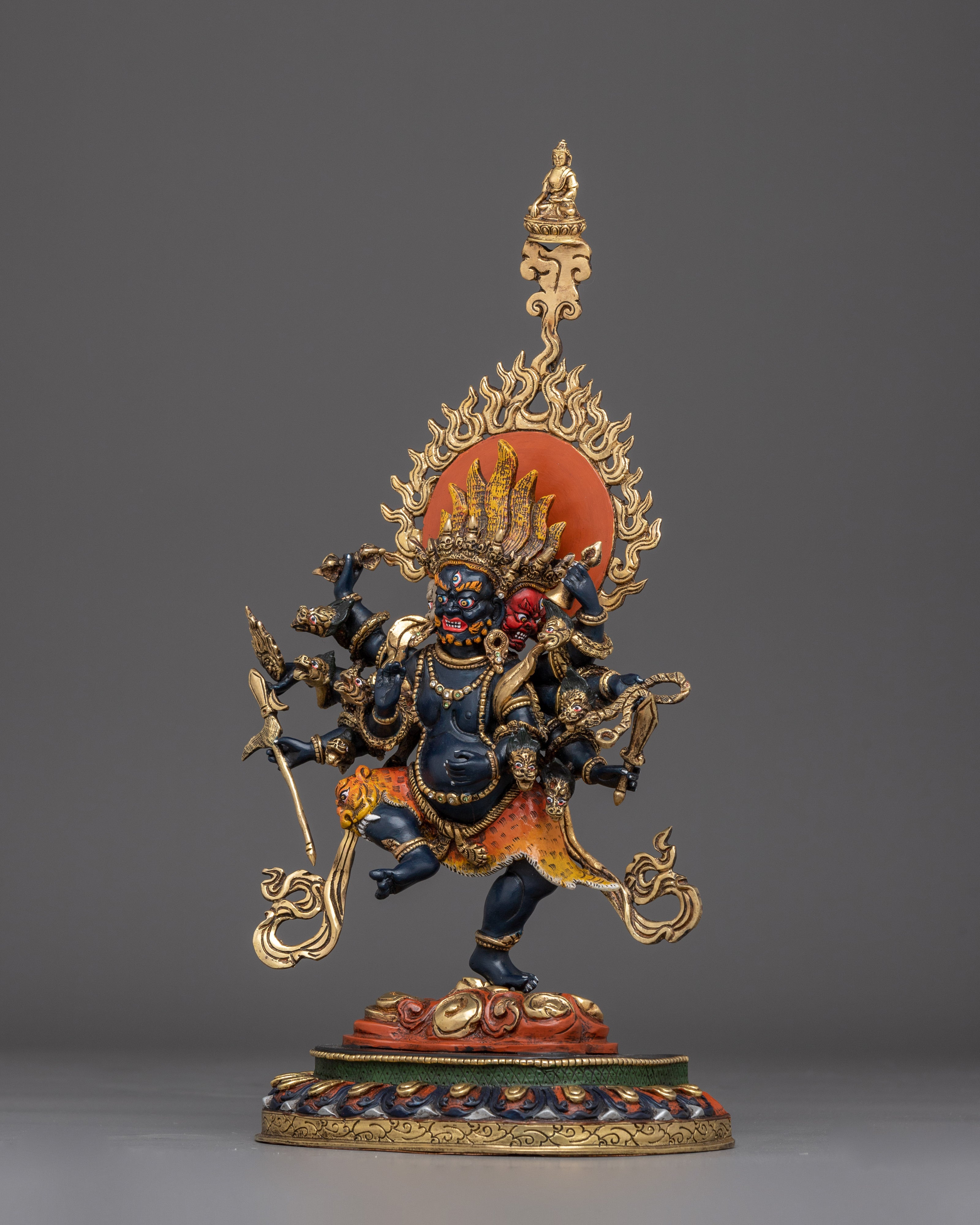 Dharma Protecor Deity Uchusma Statue | Traditional Artwork