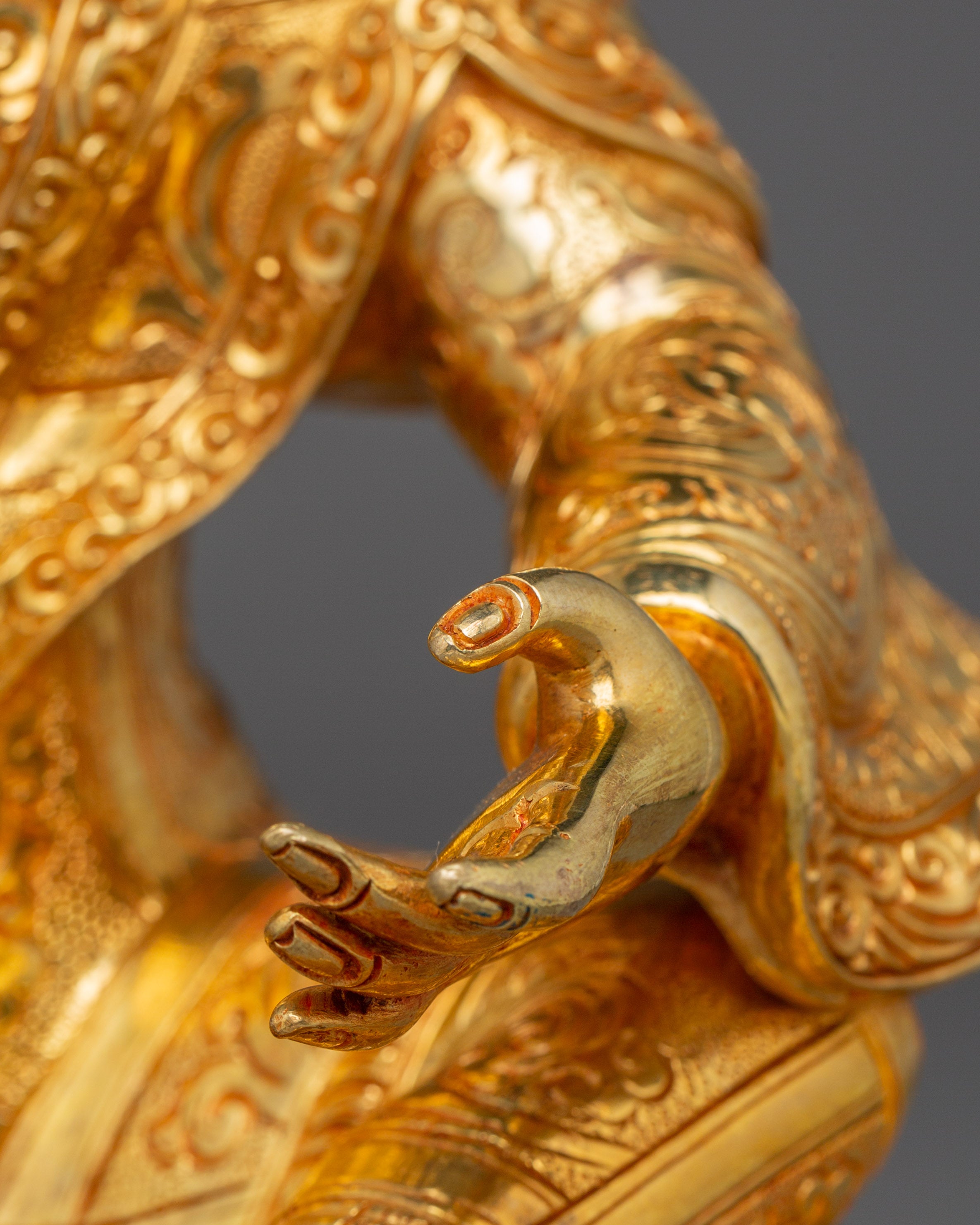 Himalayan Guru Rinpoche with Consort Statue | Nepali Handcrafted Artwork