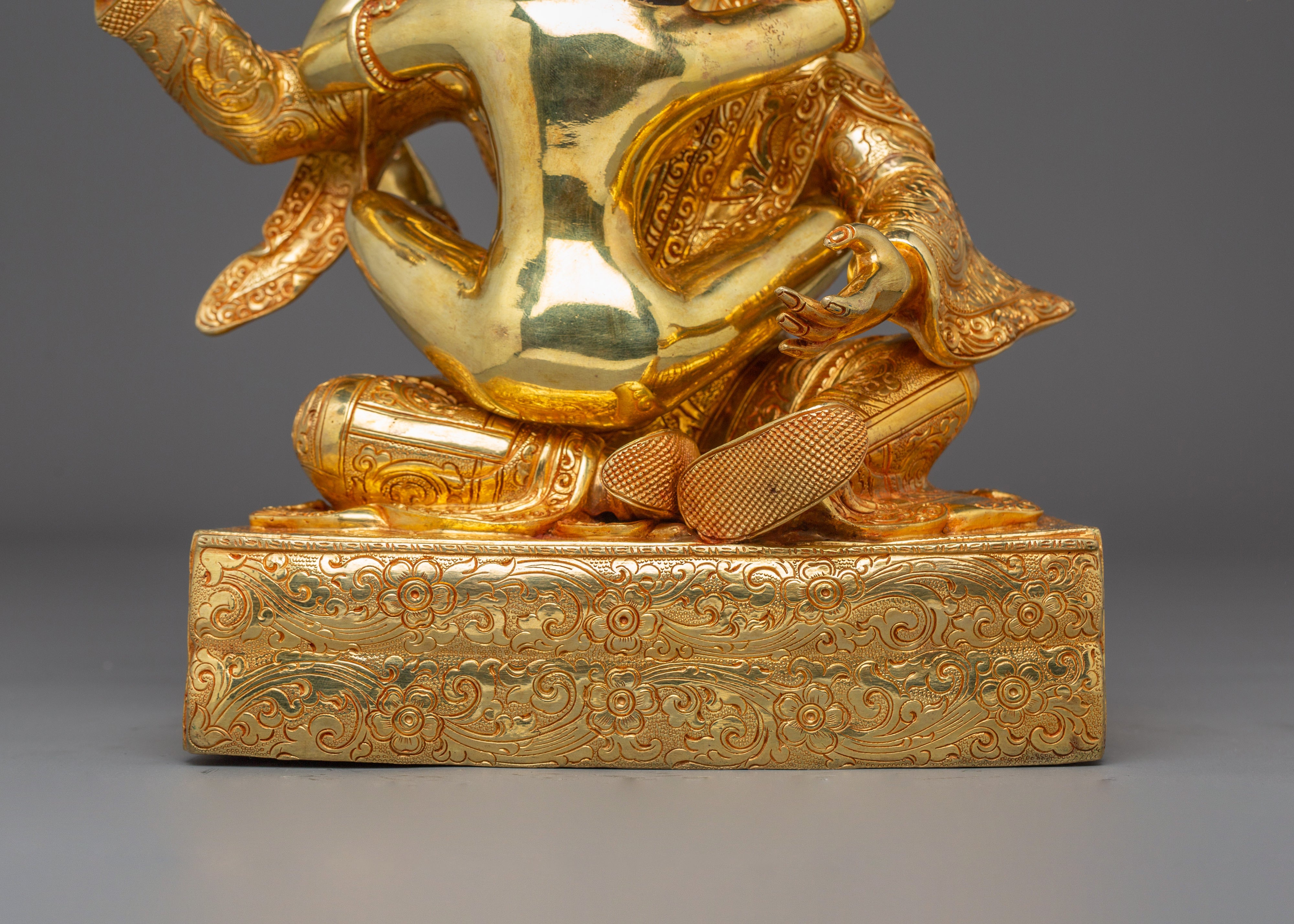 Himalayan Guru Rinpoche with Consort Statue | Nepali Handcrafted Artwork