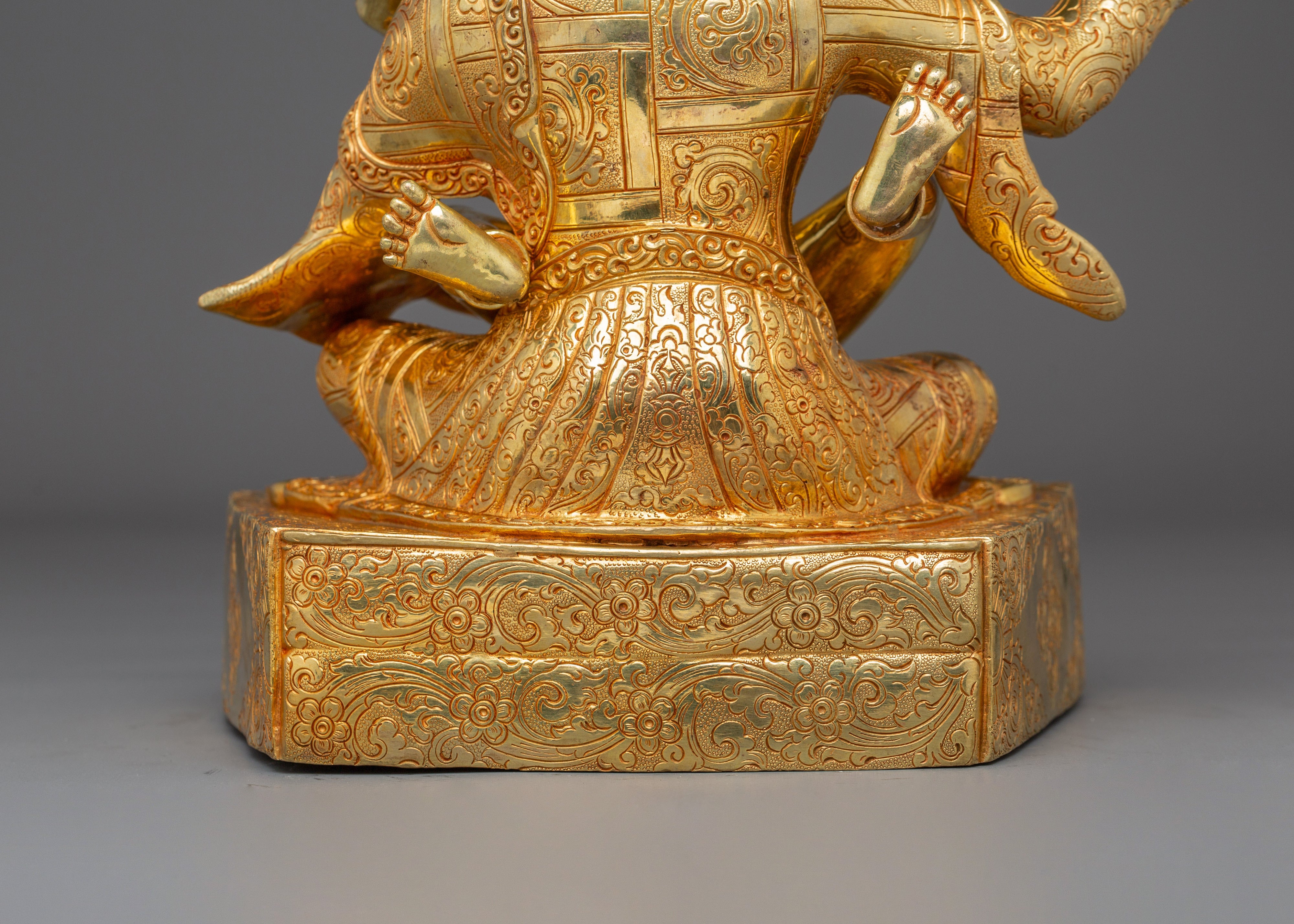 Himalayan Guru Rinpoche with Consort Statue | Nepali Handcrafted Artwork