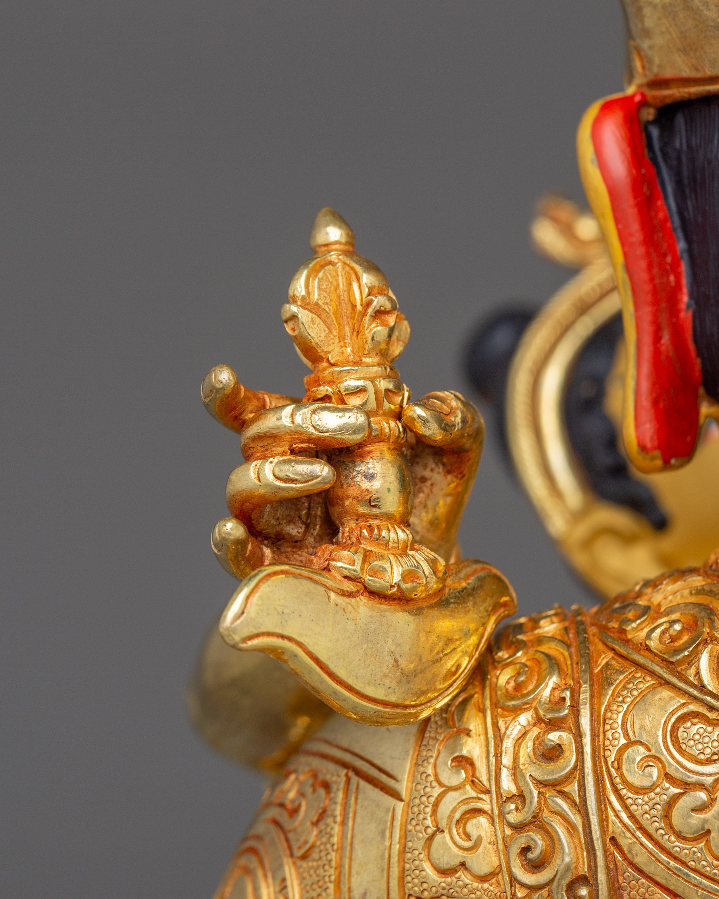 Himalayan Guru Rinpoche with Consort Statue | Nepali Handcrafted Artwork