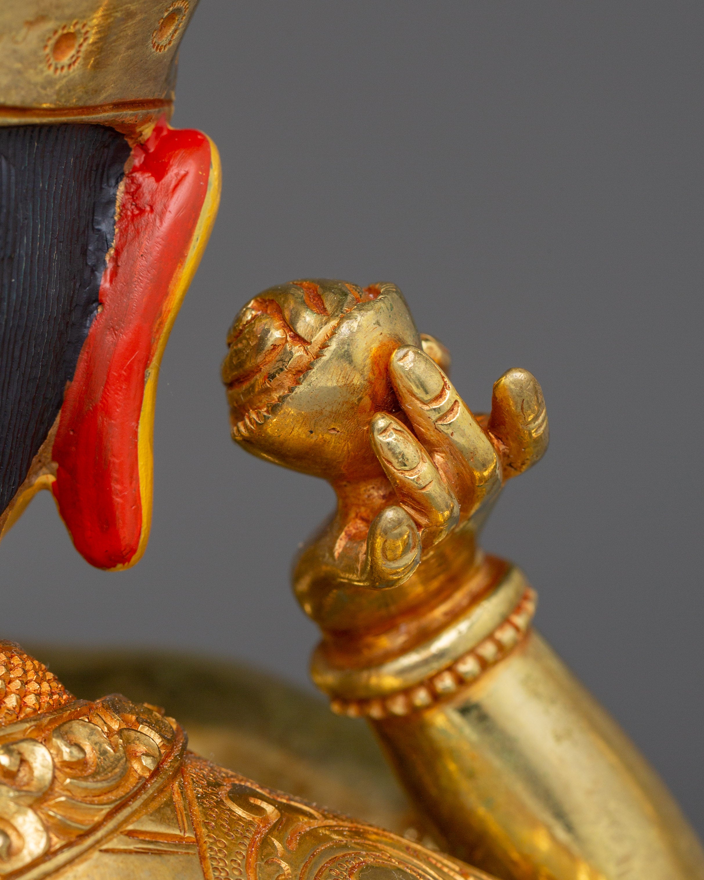 Himalayan Guru Rinpoche with Consort Statue | Nepali Handcrafted Artwork
