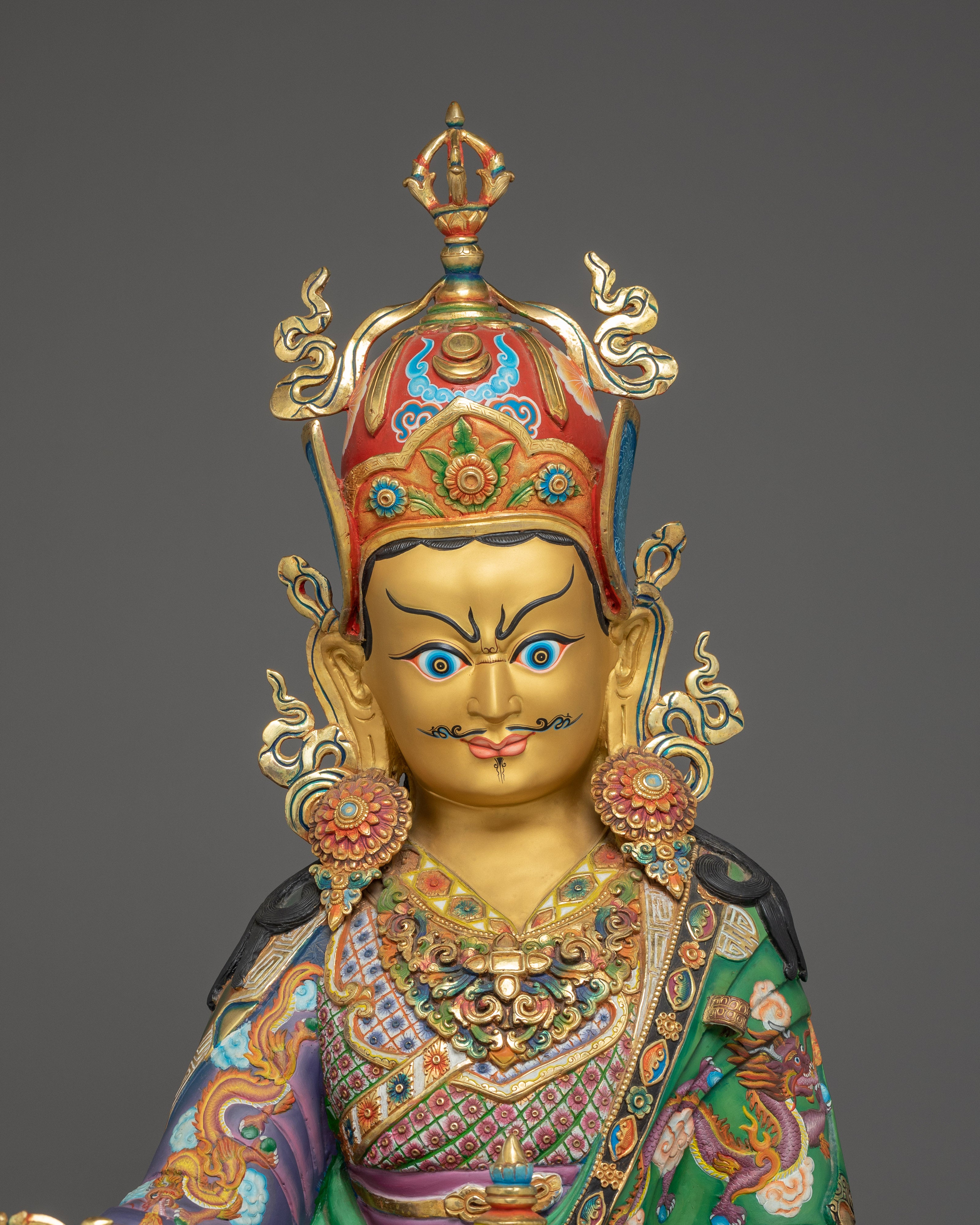 Guru Rinpoche, Himalayan Buddhist Master | Nepali Handcrafted Statue of Padmasambhava
