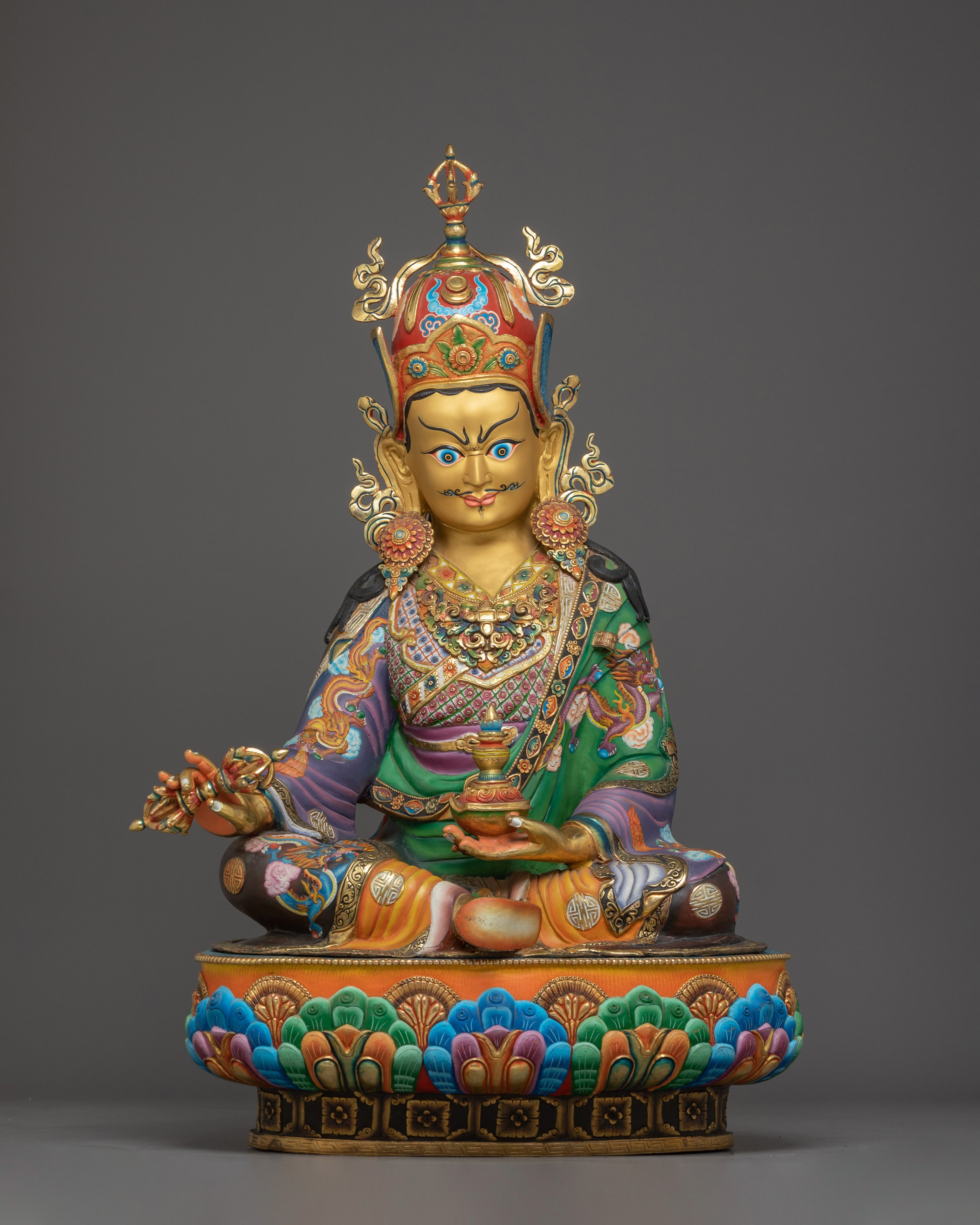 Guru Rinpoche, Himalayan Buddhist Master | Nepali Handcrafted Statue of Padmasambhava