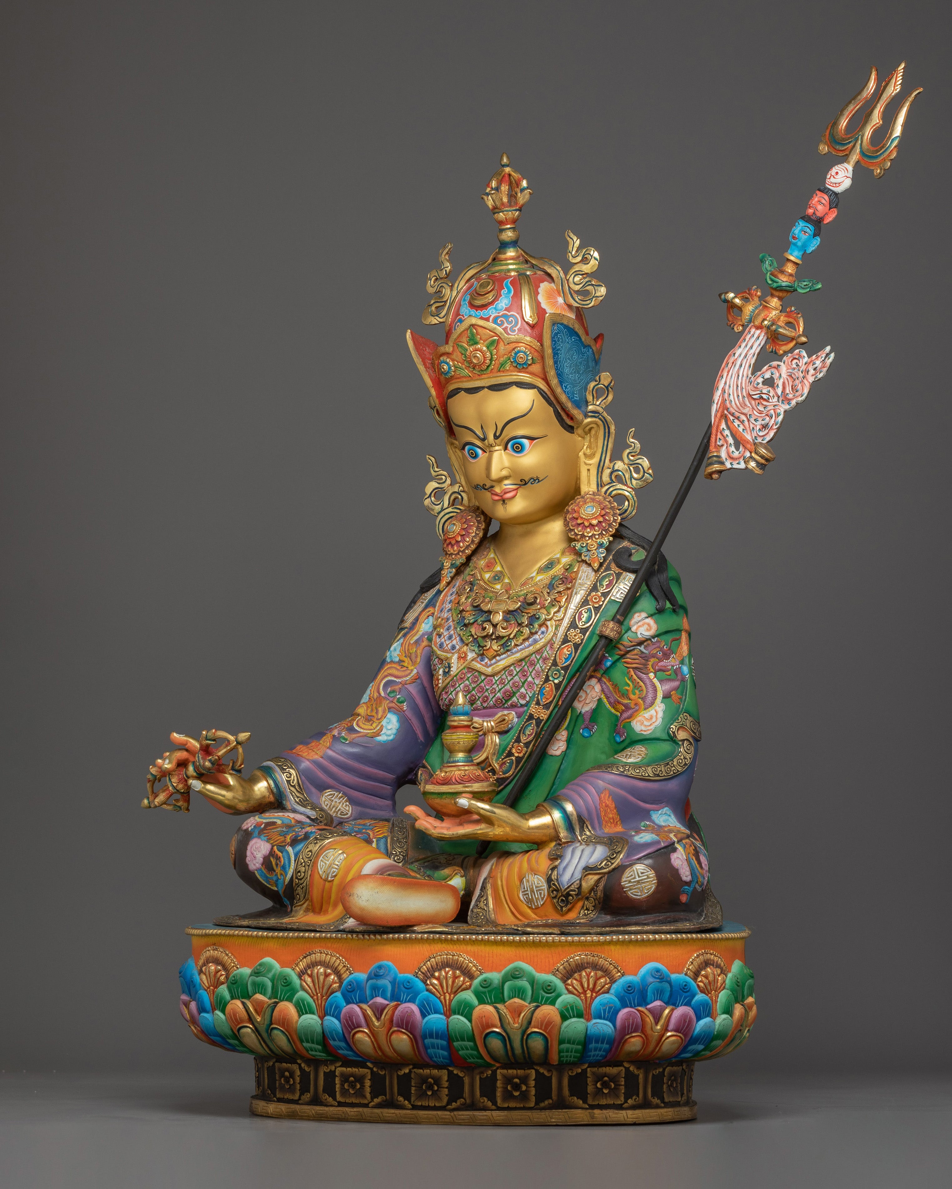 Guru Rinpoche, Himalayan Buddhist Master | Nepali Handcrafted Statue of Padmasambhava