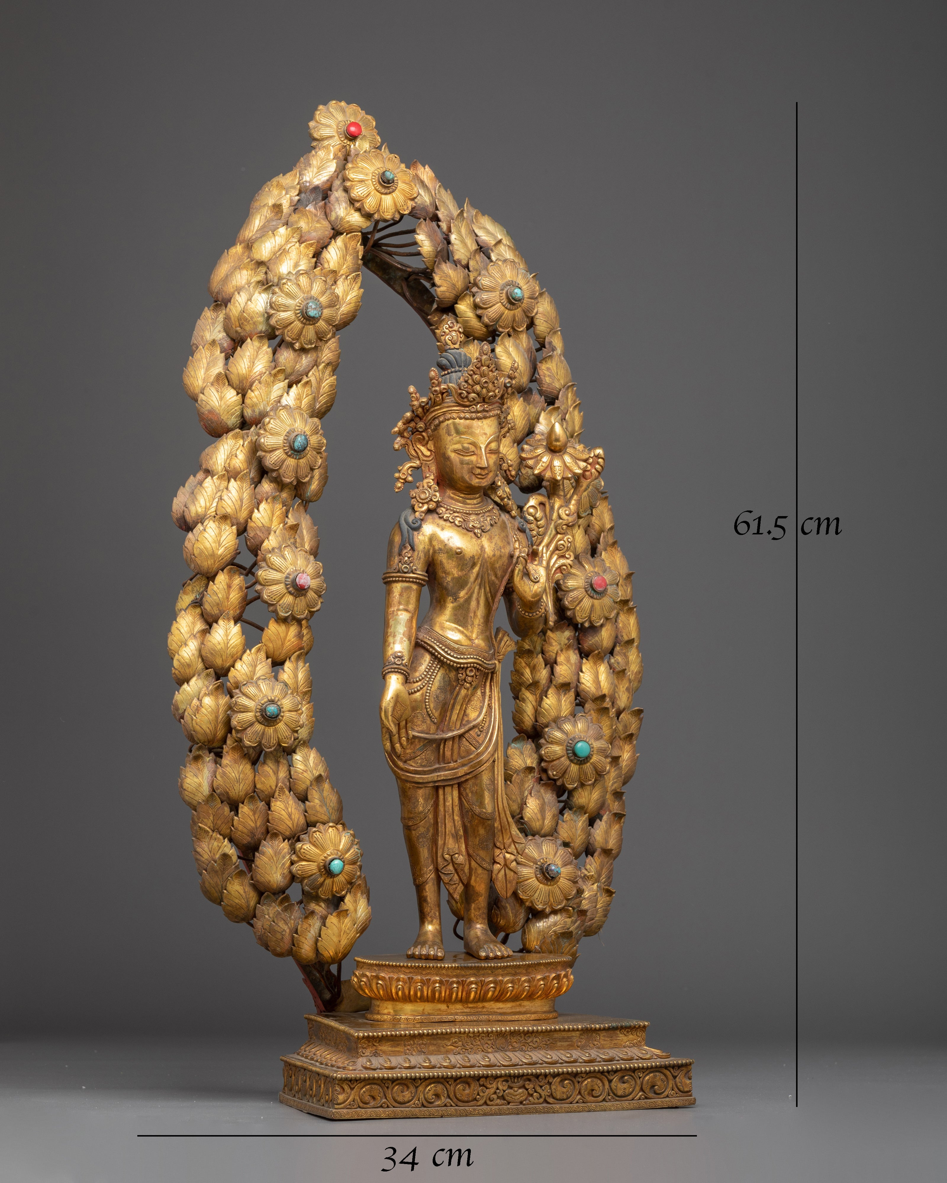 Handmade Standing Lokeshwor Statue 