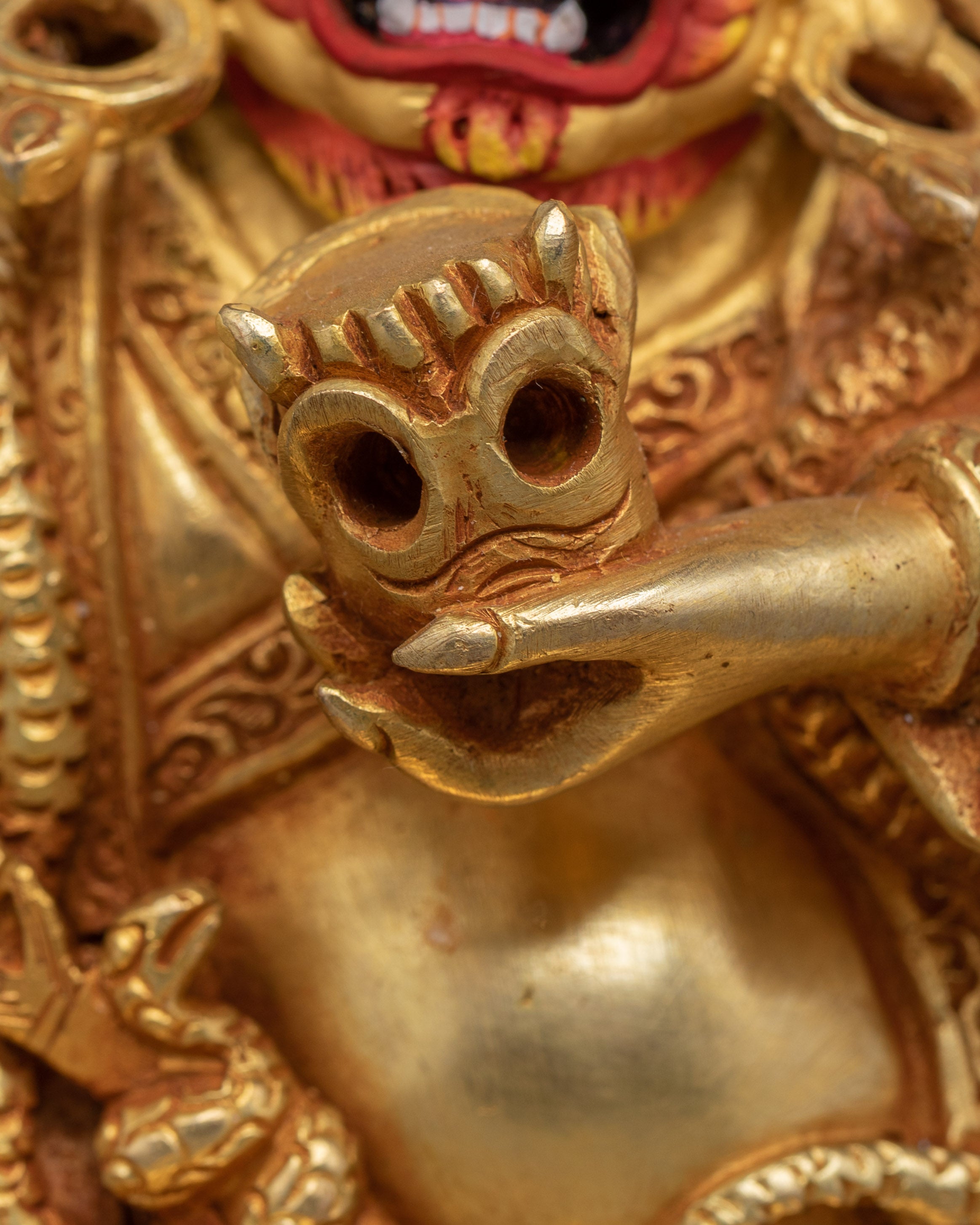 Mahakala Bernagchen, Wrathful Deity for Compassion | Nepali Handcrafted Icon