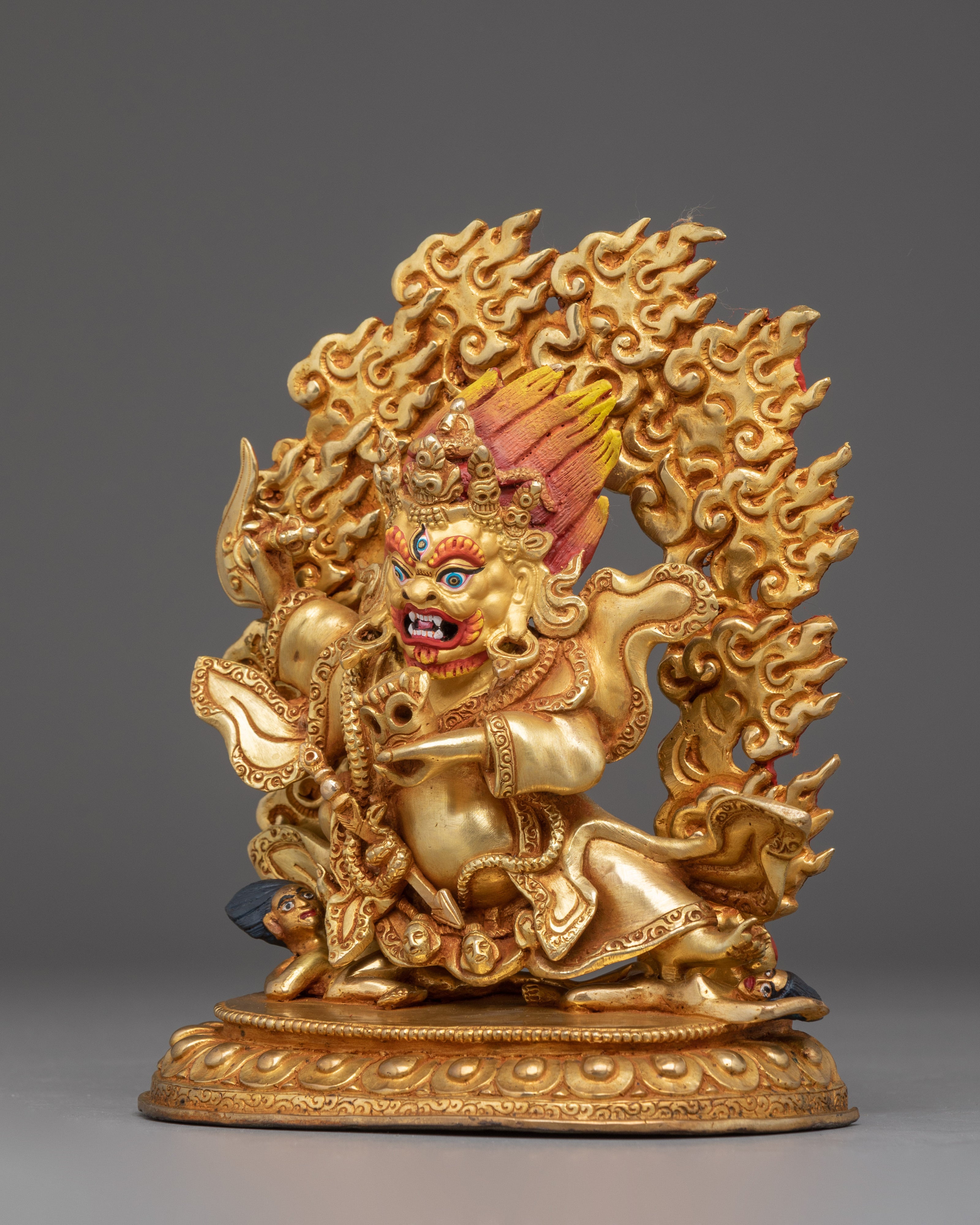 Mahakala Bernagchen, Wrathful Deity for Compassion | Nepali Handcrafted Icon