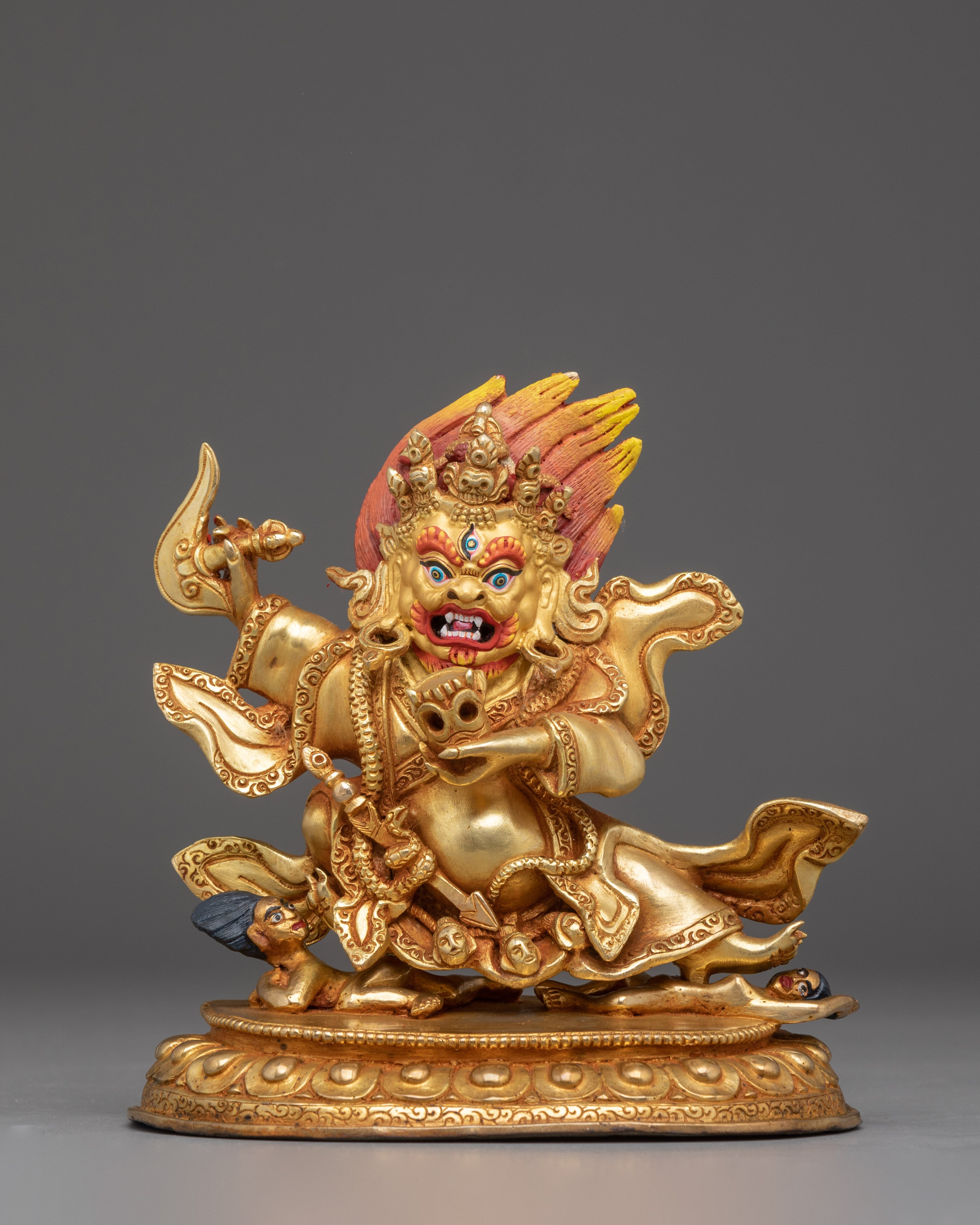 Mahakala Bernagchen, Wrathful Deity for Compassion | Nepali Handcrafted Icon