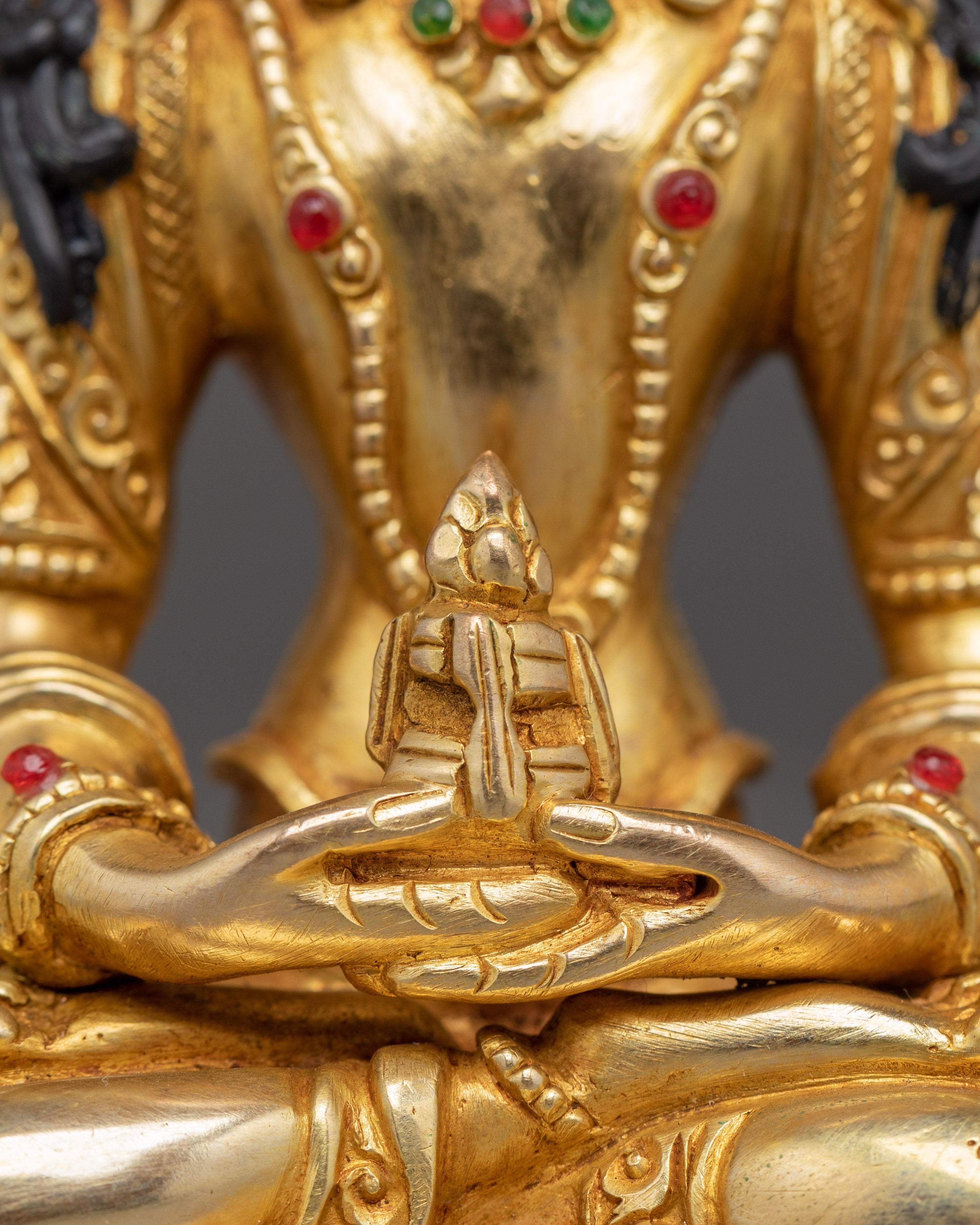 5.7 Inches Amitayus Statue | Tibetan Buddha of Infinite Life
