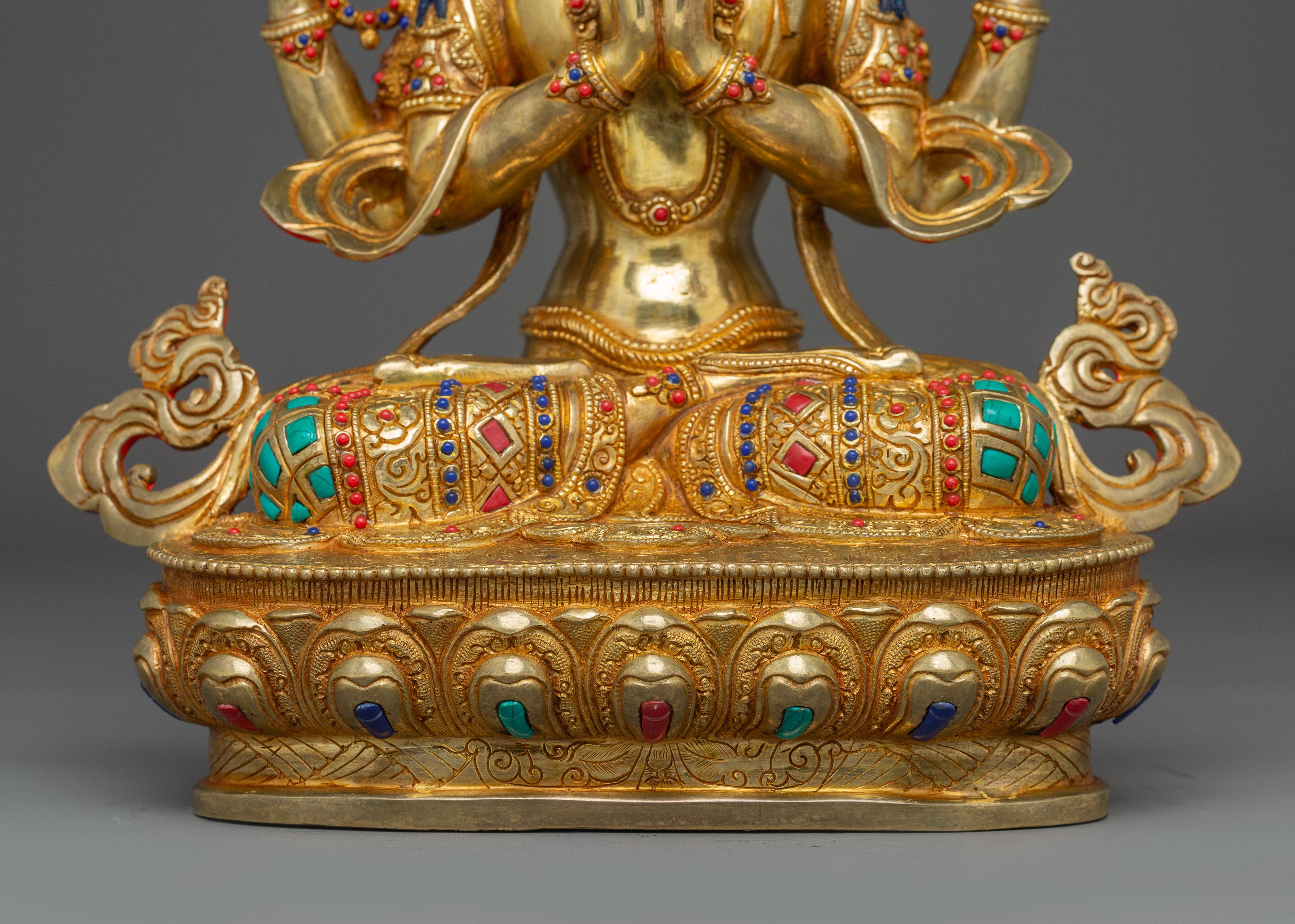 Golden Art of Bodhisattva Chenrezig for Meditation