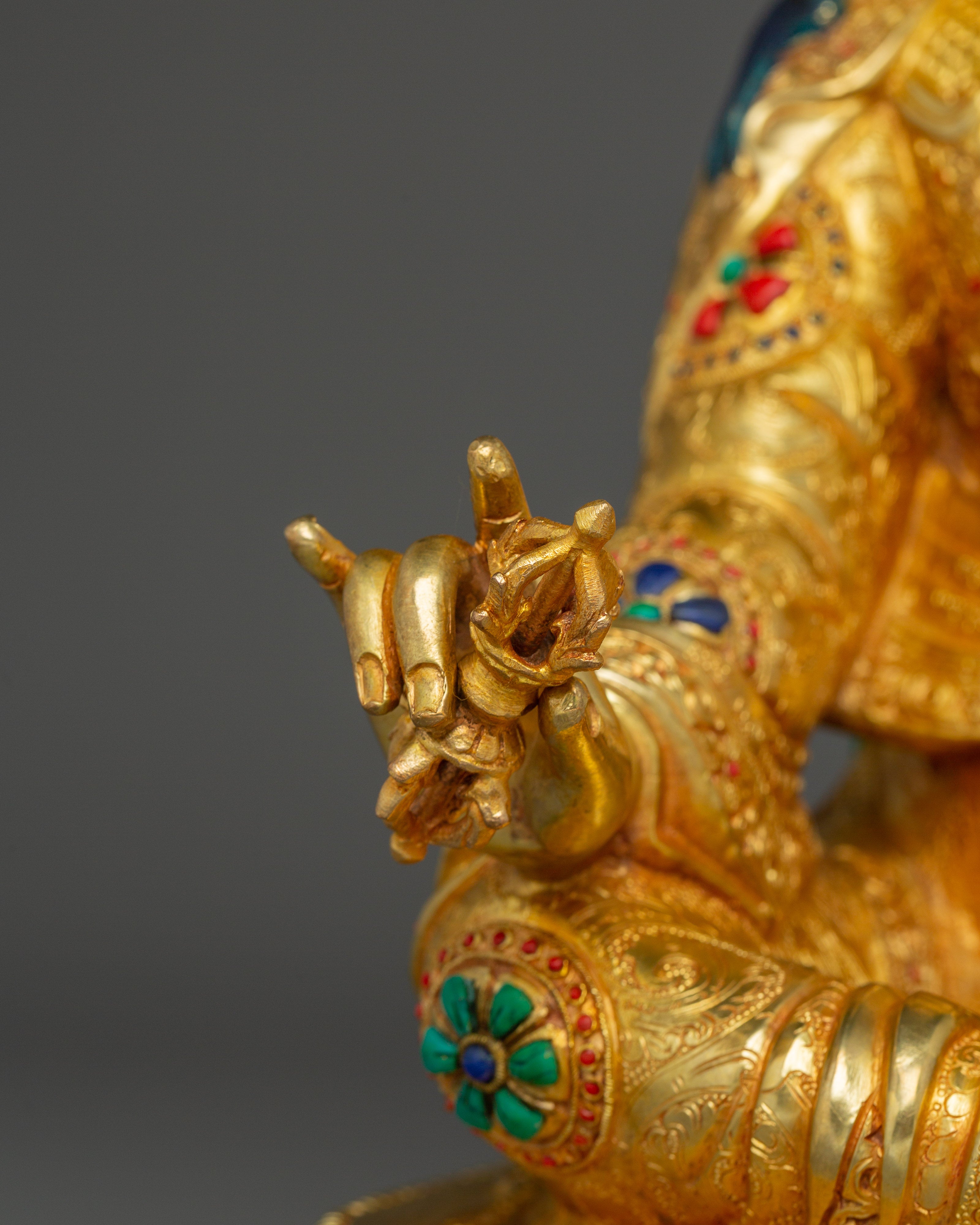 Guru Rinpoche, Mystic Sage | Nepali Handcrafted Icon