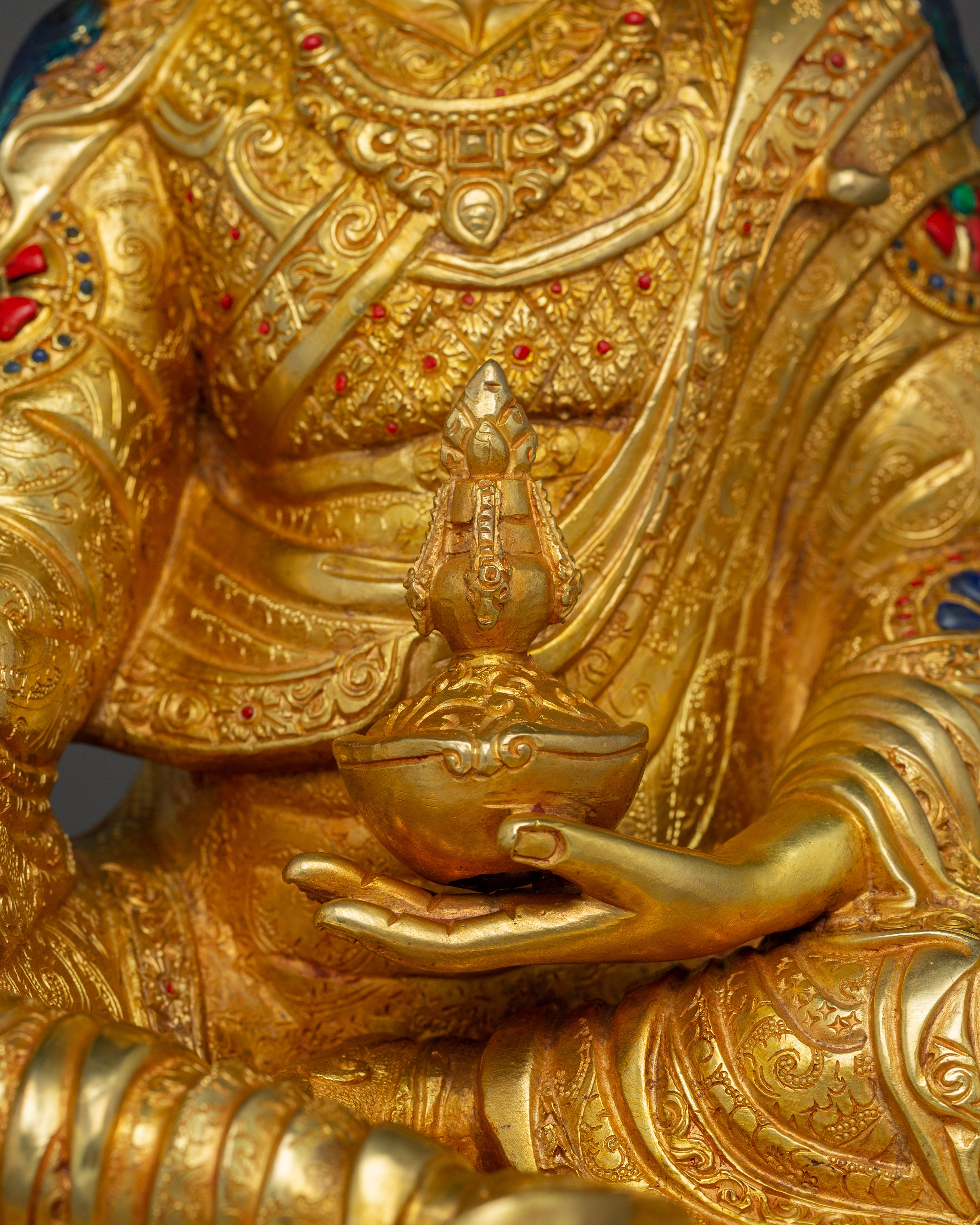 Guru Rinpoche, Mystic Sage | Nepali Handcrafted Icon