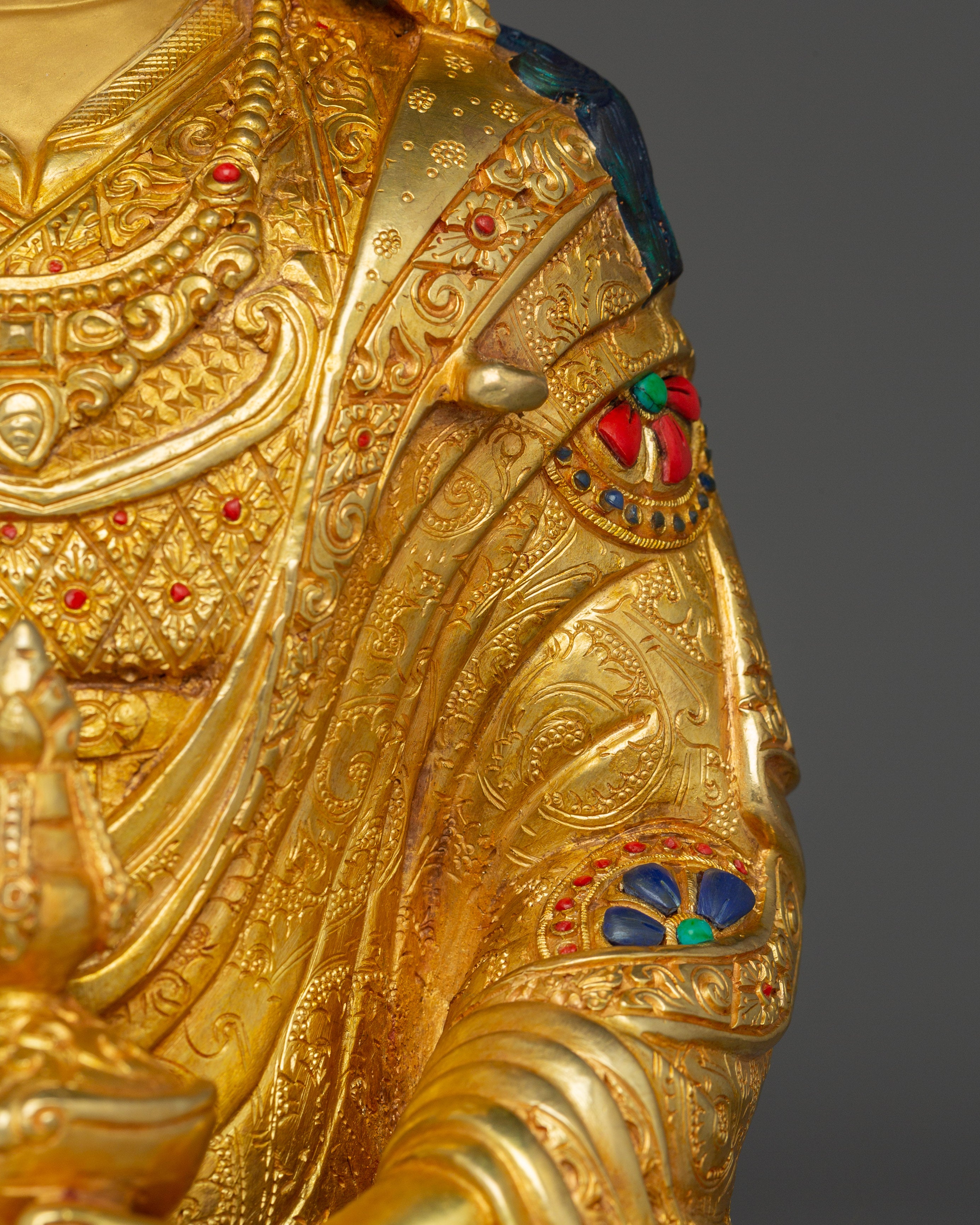 Guru Rinpoche, Mystic Sage | Nepali Handcrafted Icon