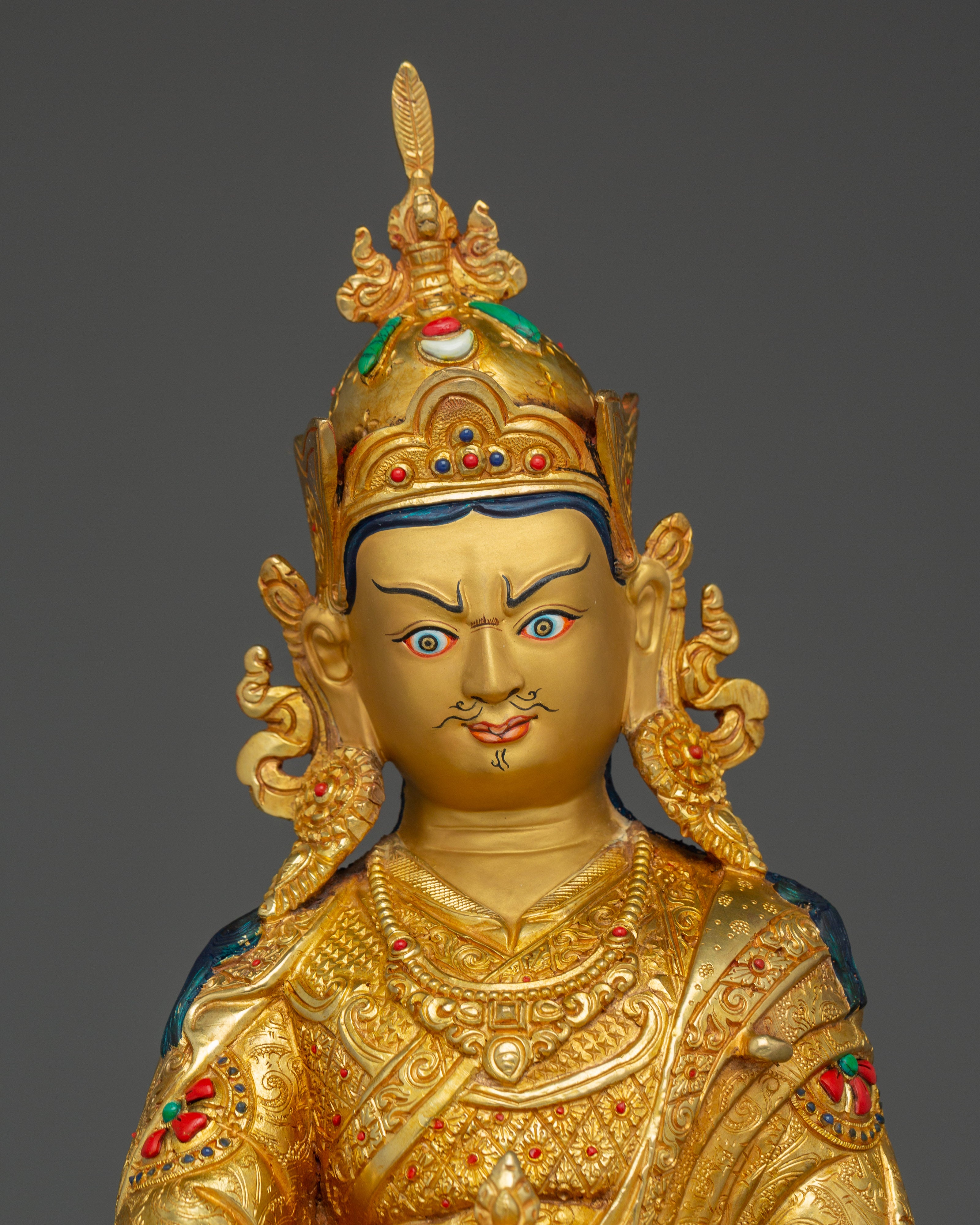 Guru Rinpoche, Mystic Sage | Nepali Handcrafted Icon