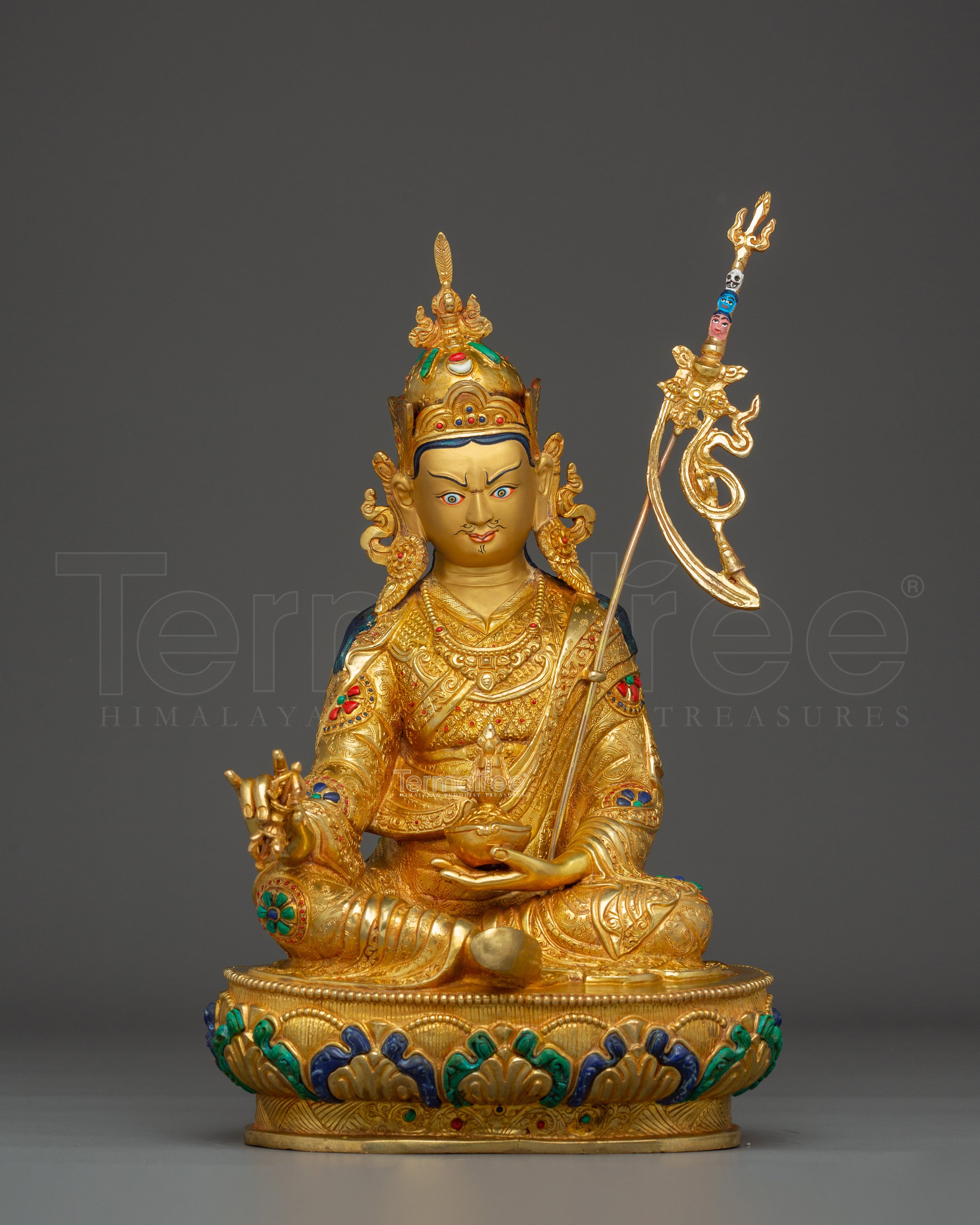Guru Rinpoche, Mystic Sage | Nepali Handcrafted Icon