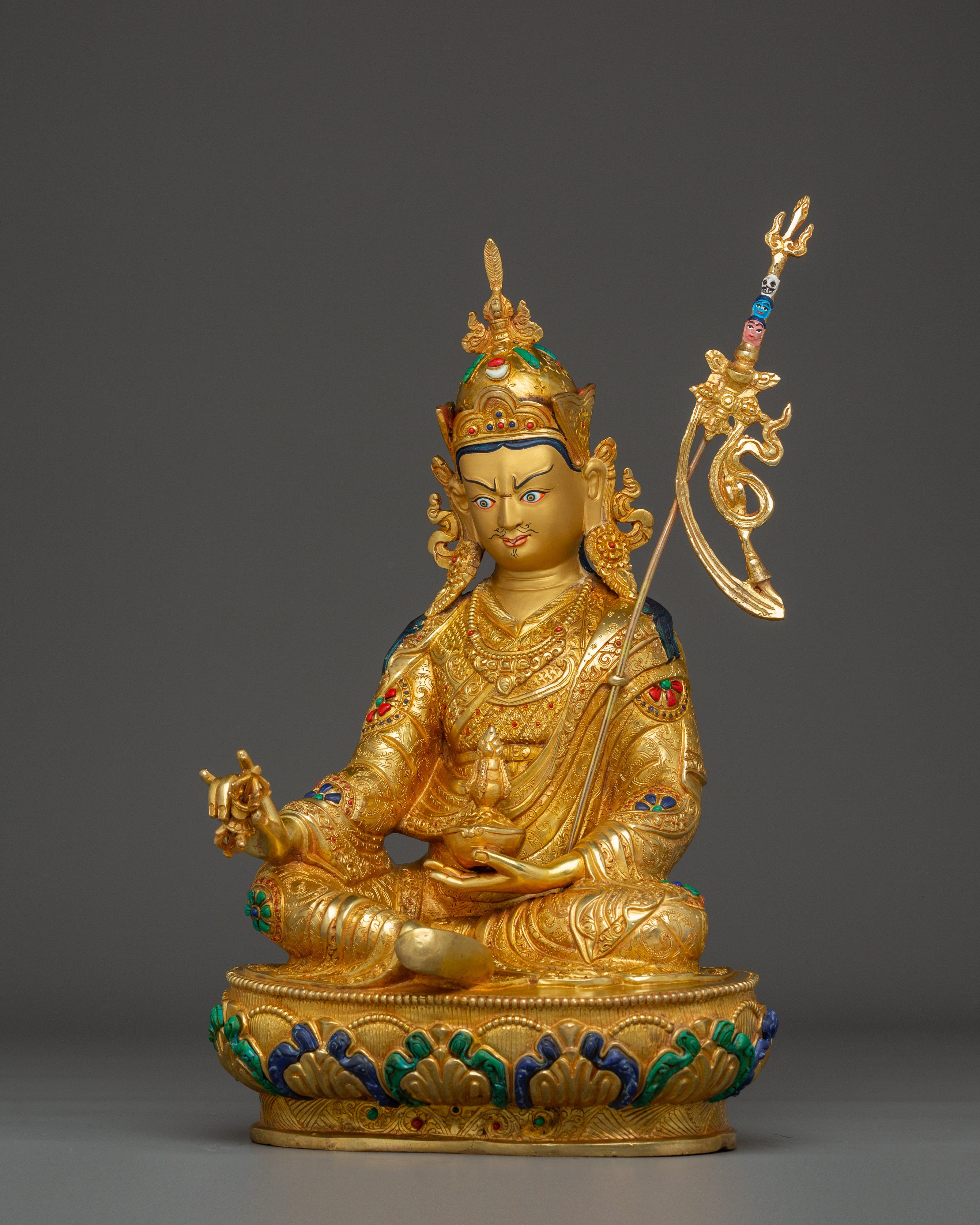 Guru Rinpoche, Mystic Sage | Nepali Handcrafted Icon