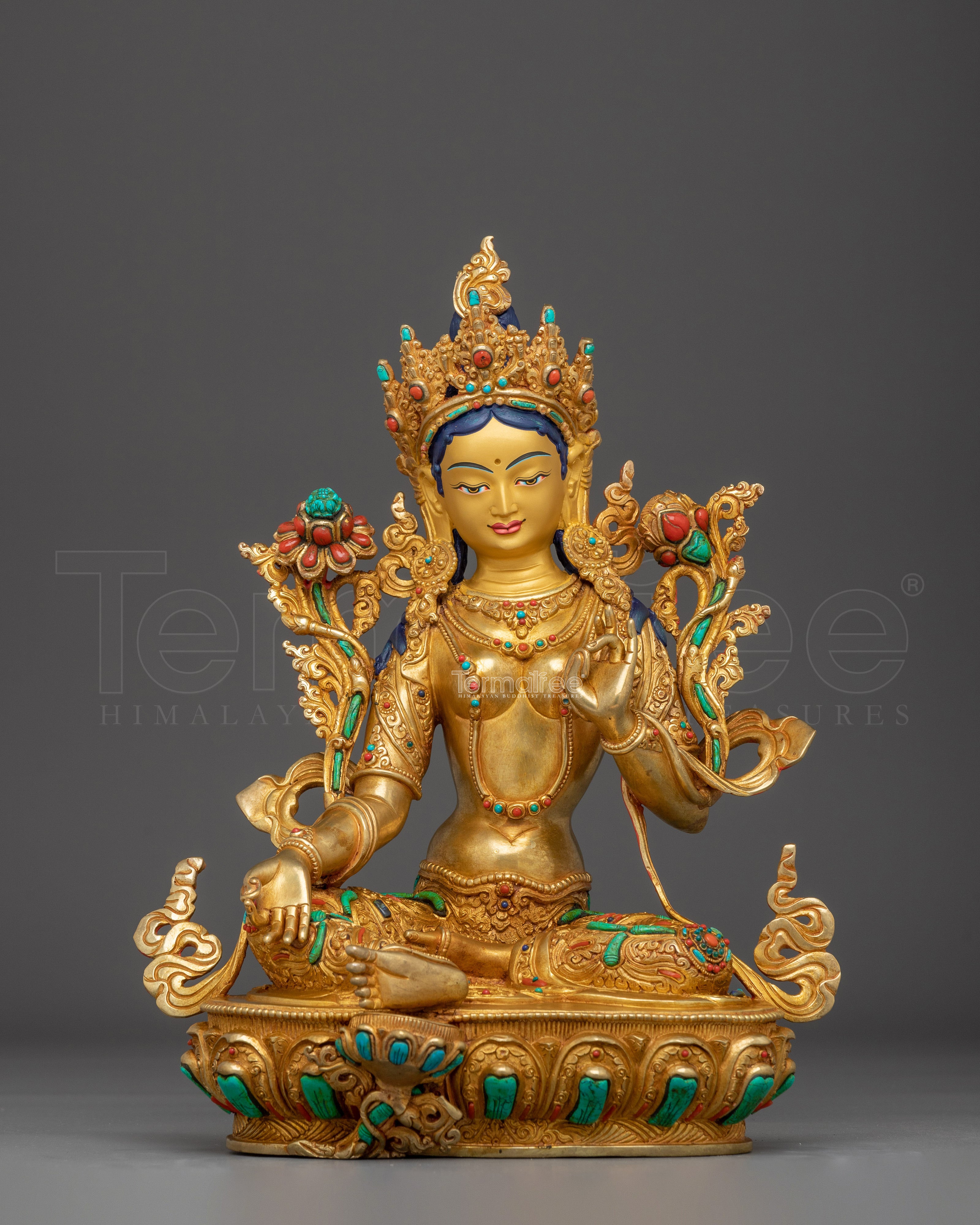 Liberation Mother Green Tara Statue | Shyama Tara Sculpture