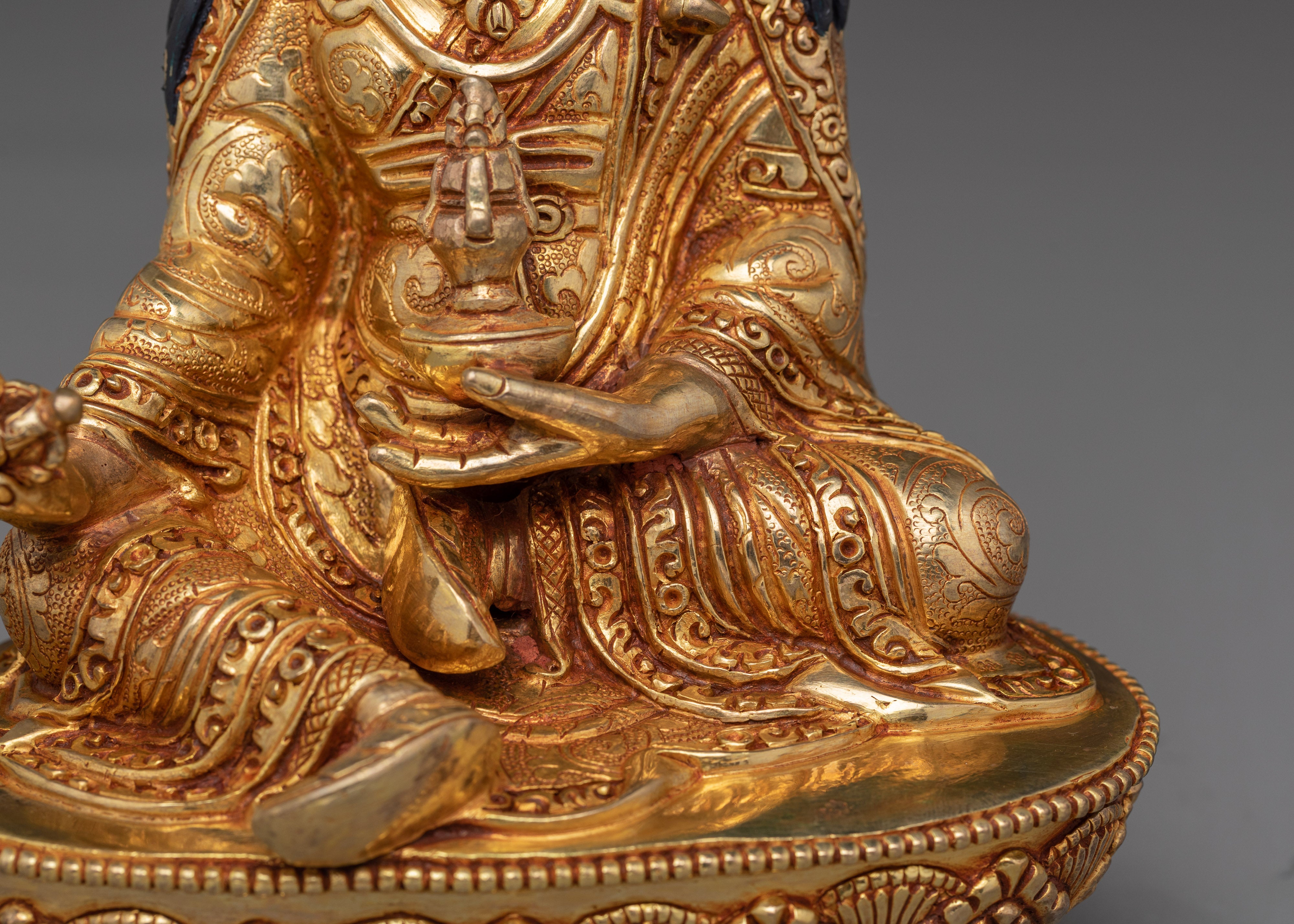 Guru Rinpoche Artwork in 24K Gold - A Symbol of Wisdom & Protection