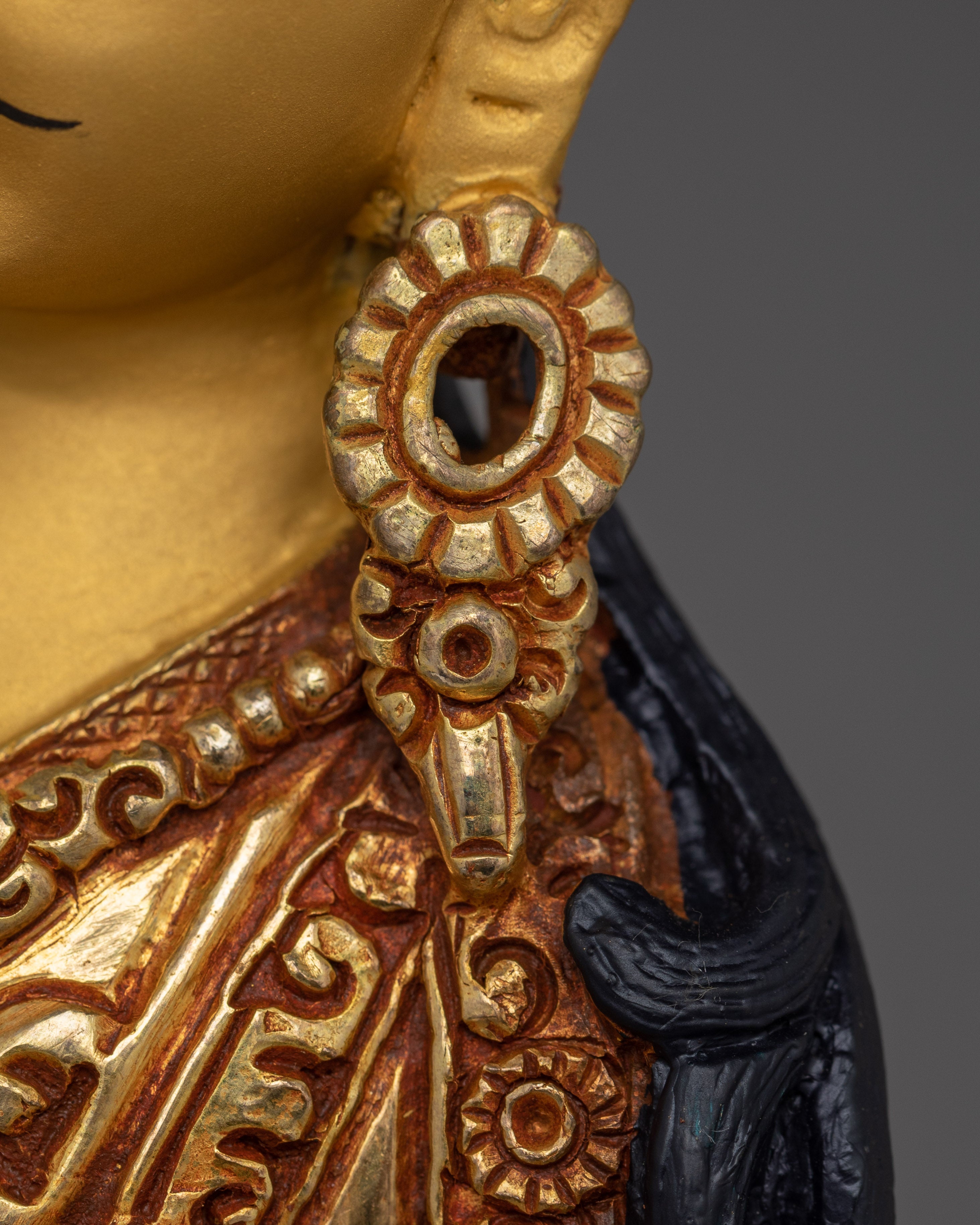 Guru Rinpoche Artwork in 24K Gold - A Symbol of Wisdom & Protection