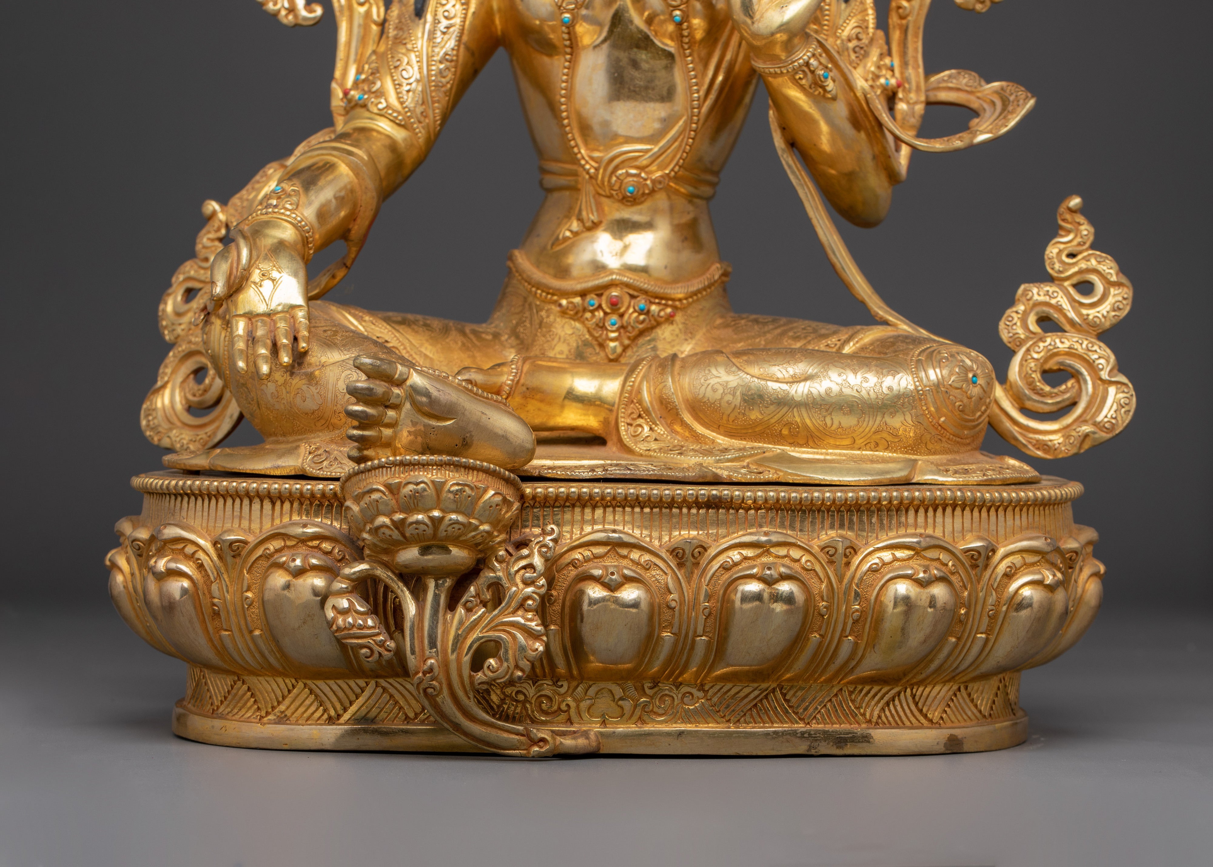 Radiant Green Tara Sculpture - Mother of Compassion and Liberation