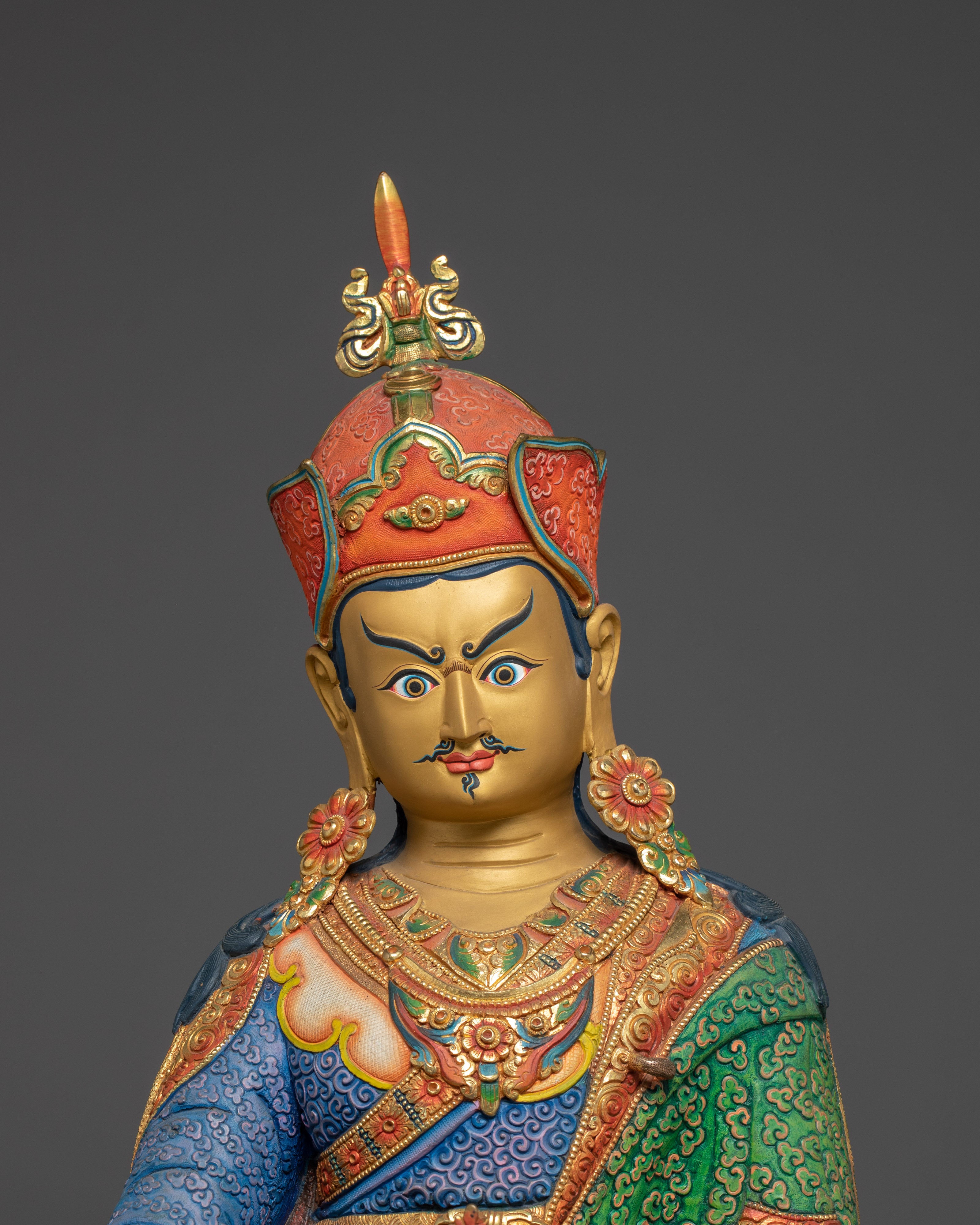 The Golden Guru Rinpoche Statue | Himalayan Handcrafted Artwork