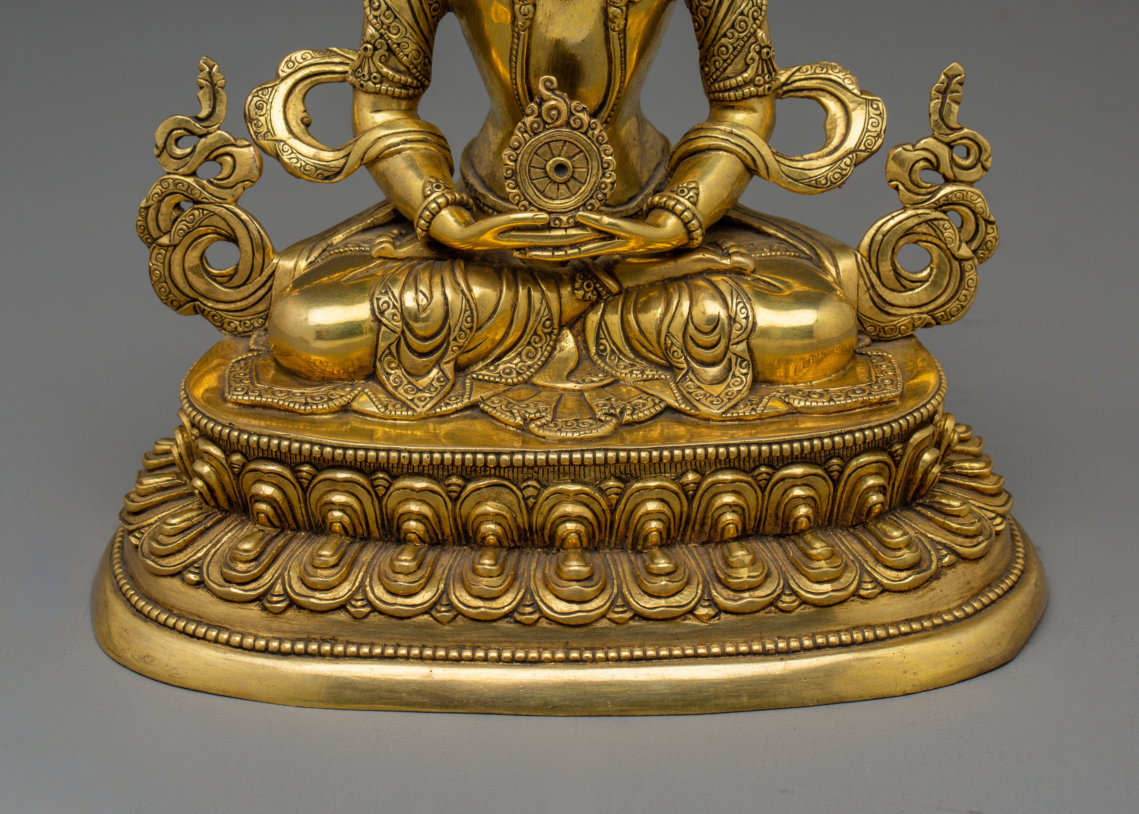 Four-Headed Vairocana Golden Statue | The Cosmic Buddha