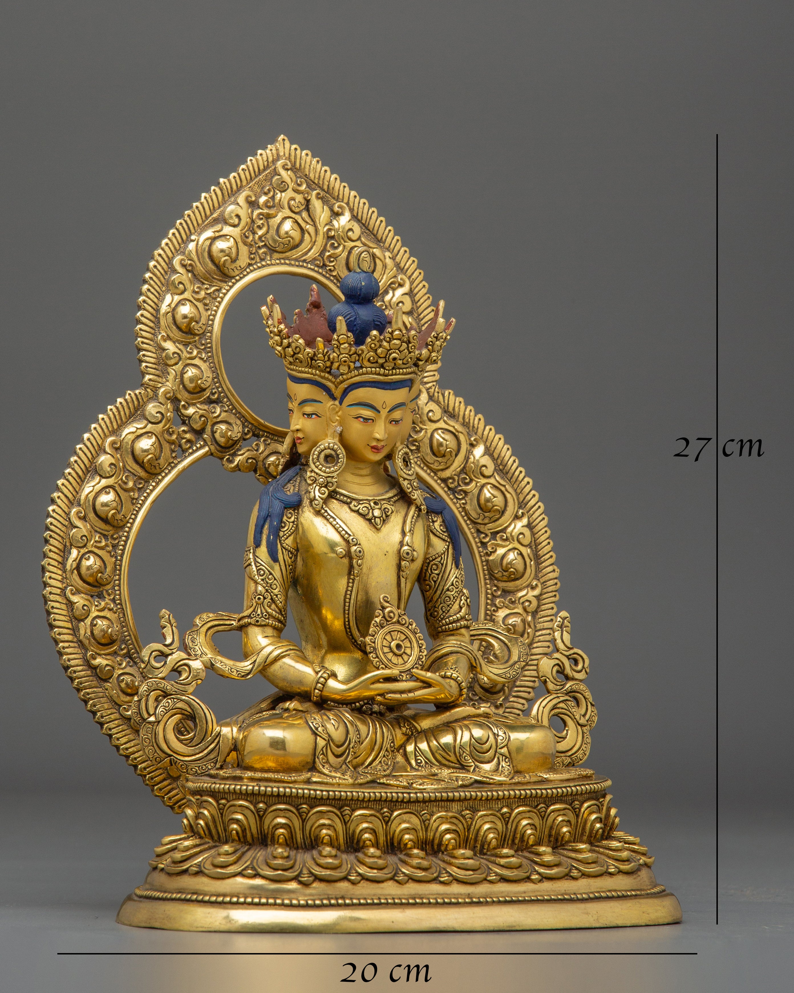 Four-Headed Vairocana Golden Statue