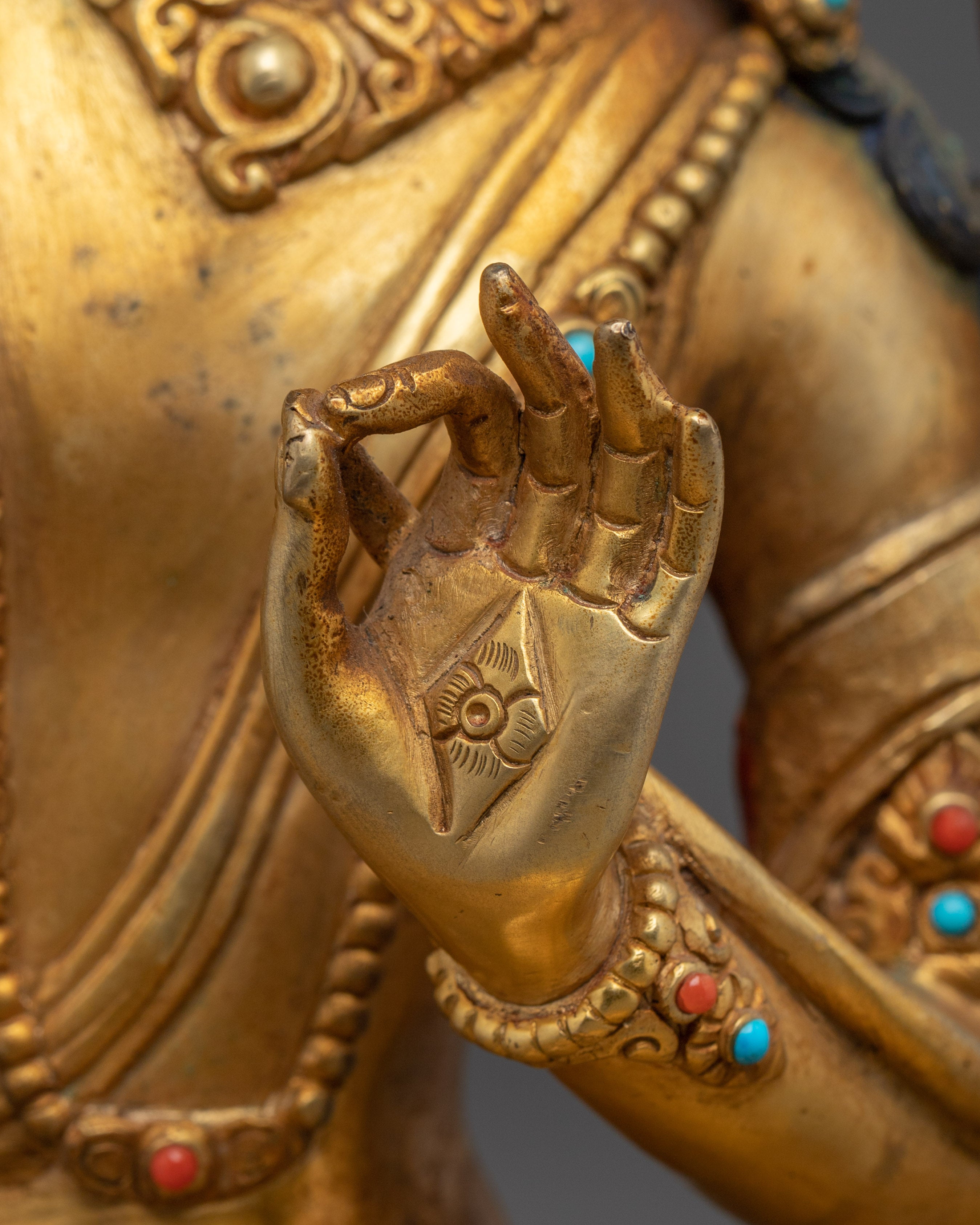 Handmade Statue of Manjushri Bodhisattva | Symbol of Wisdom