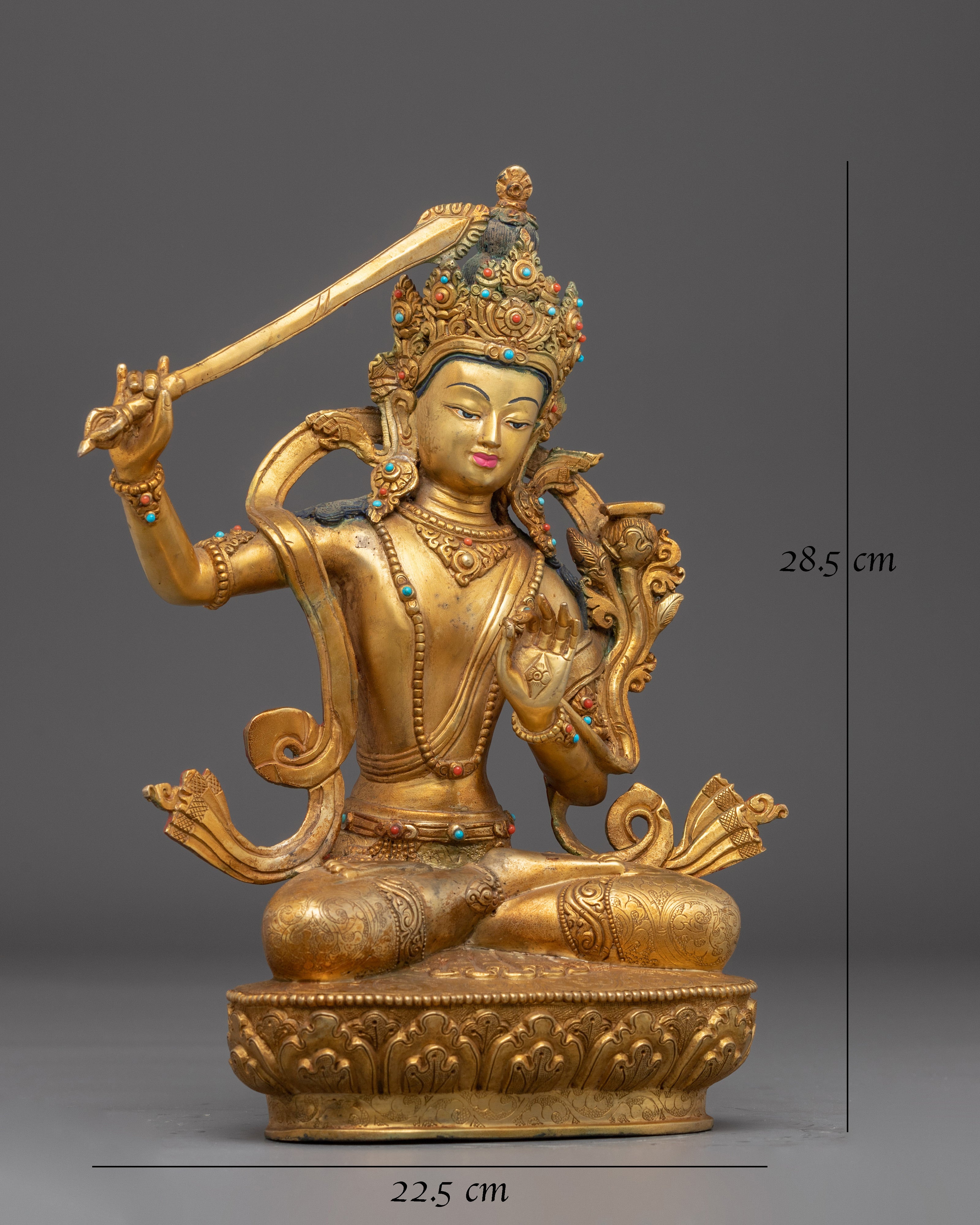 Handmade Statue of Manjushri Bodhisattva