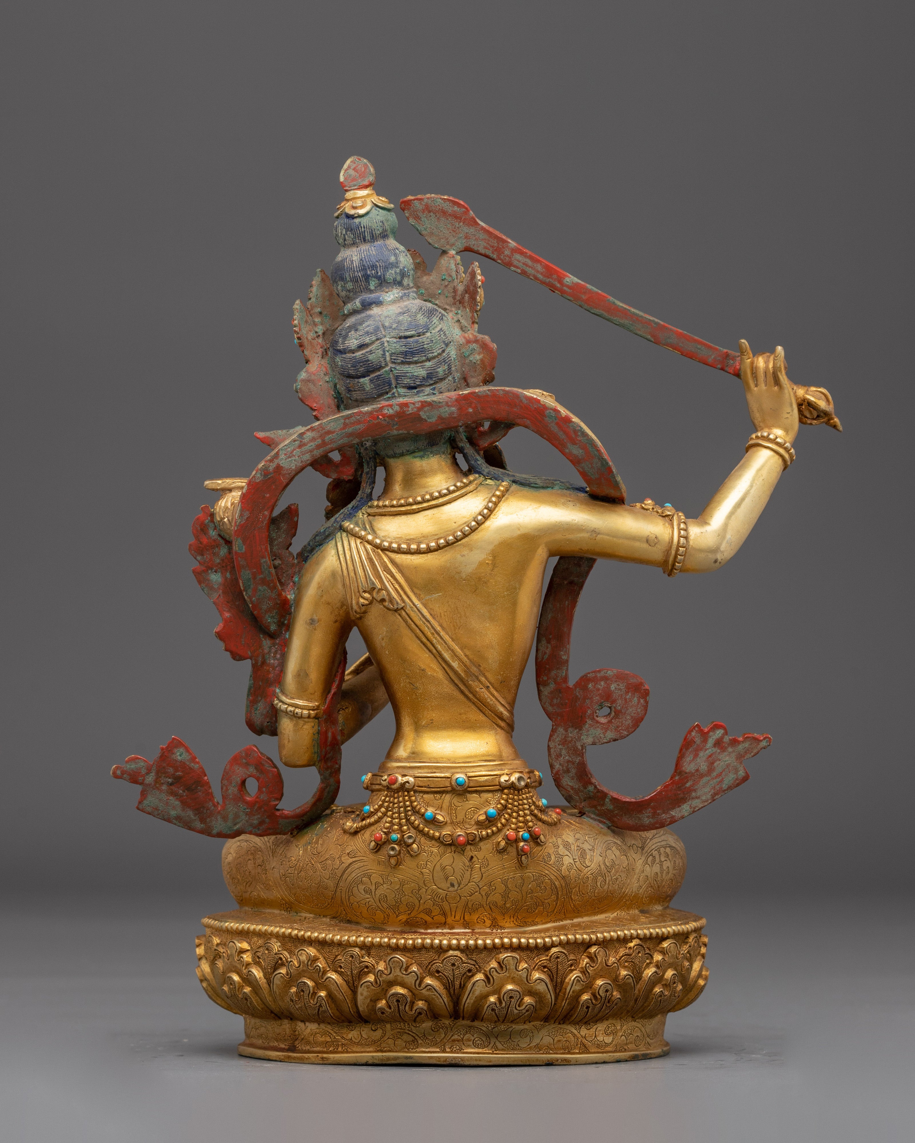 Handmade Statue of Manjushri Bodhisattva | Symbol of Wisdom