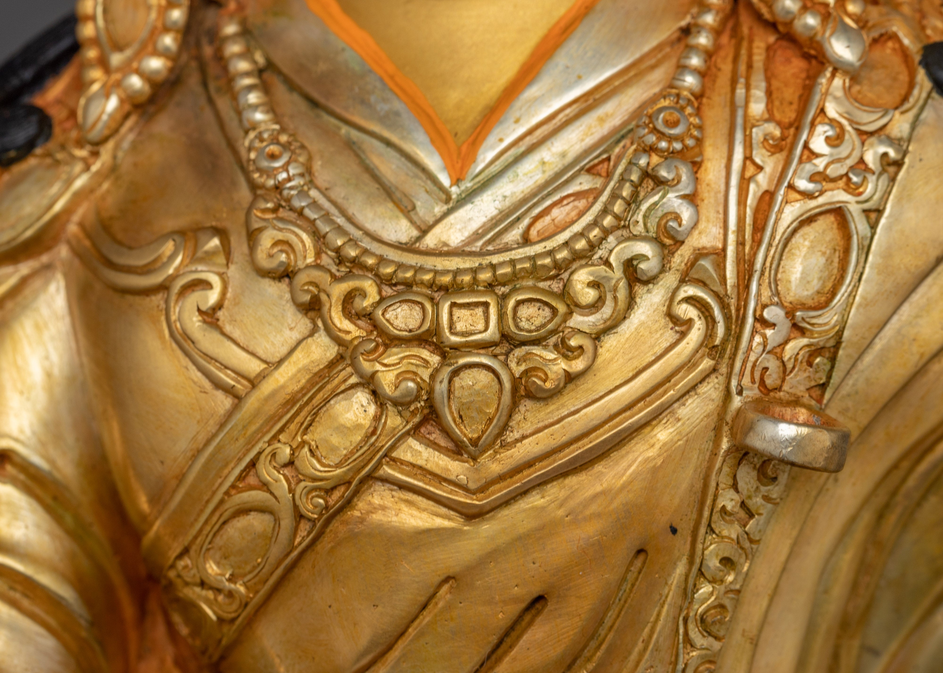 Sacred Lord Padmasambhava Sculpture: Tibetan Guru