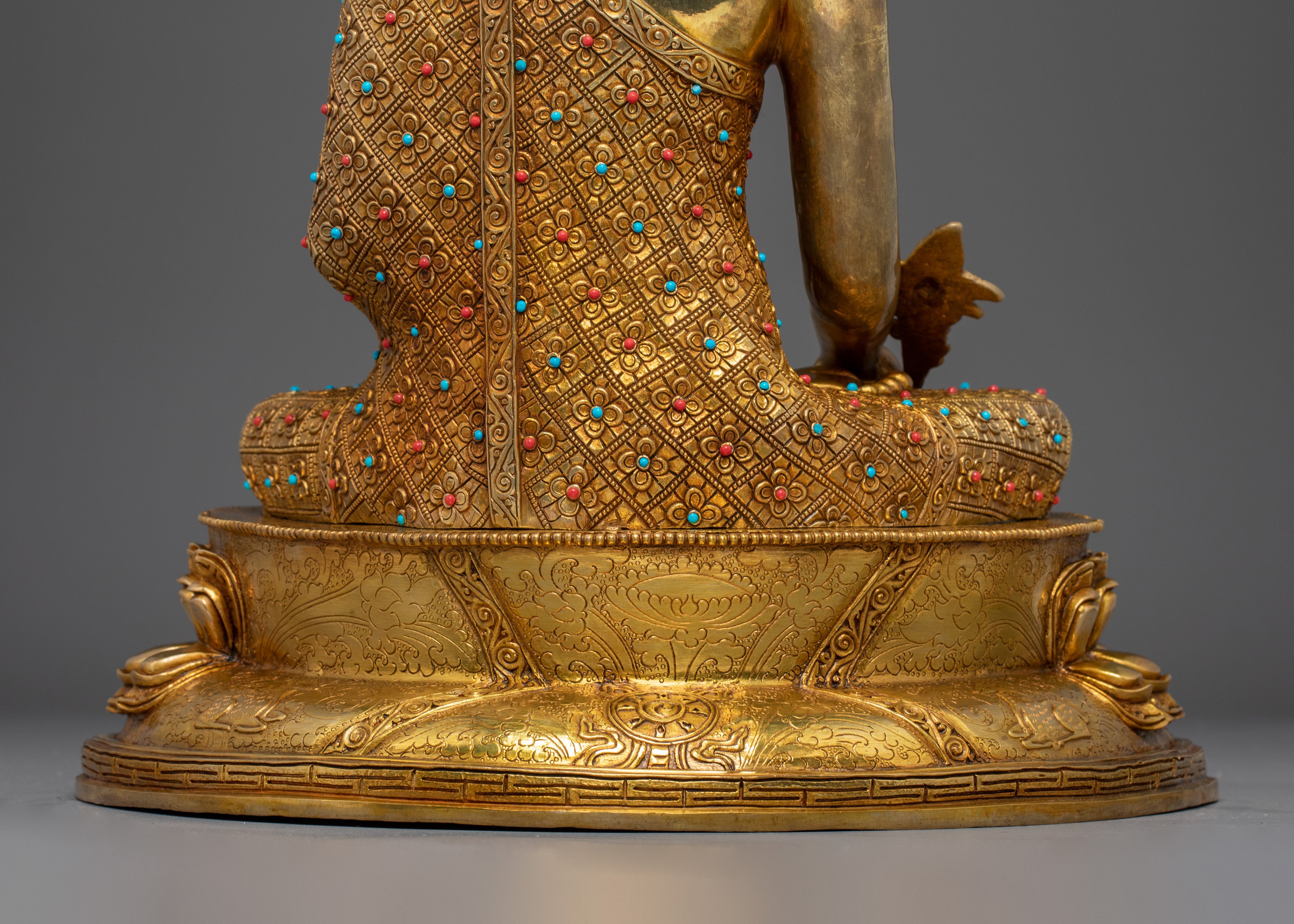 Handmade Buddha Trinity Statue: Three Buddhas of Boundless Grace