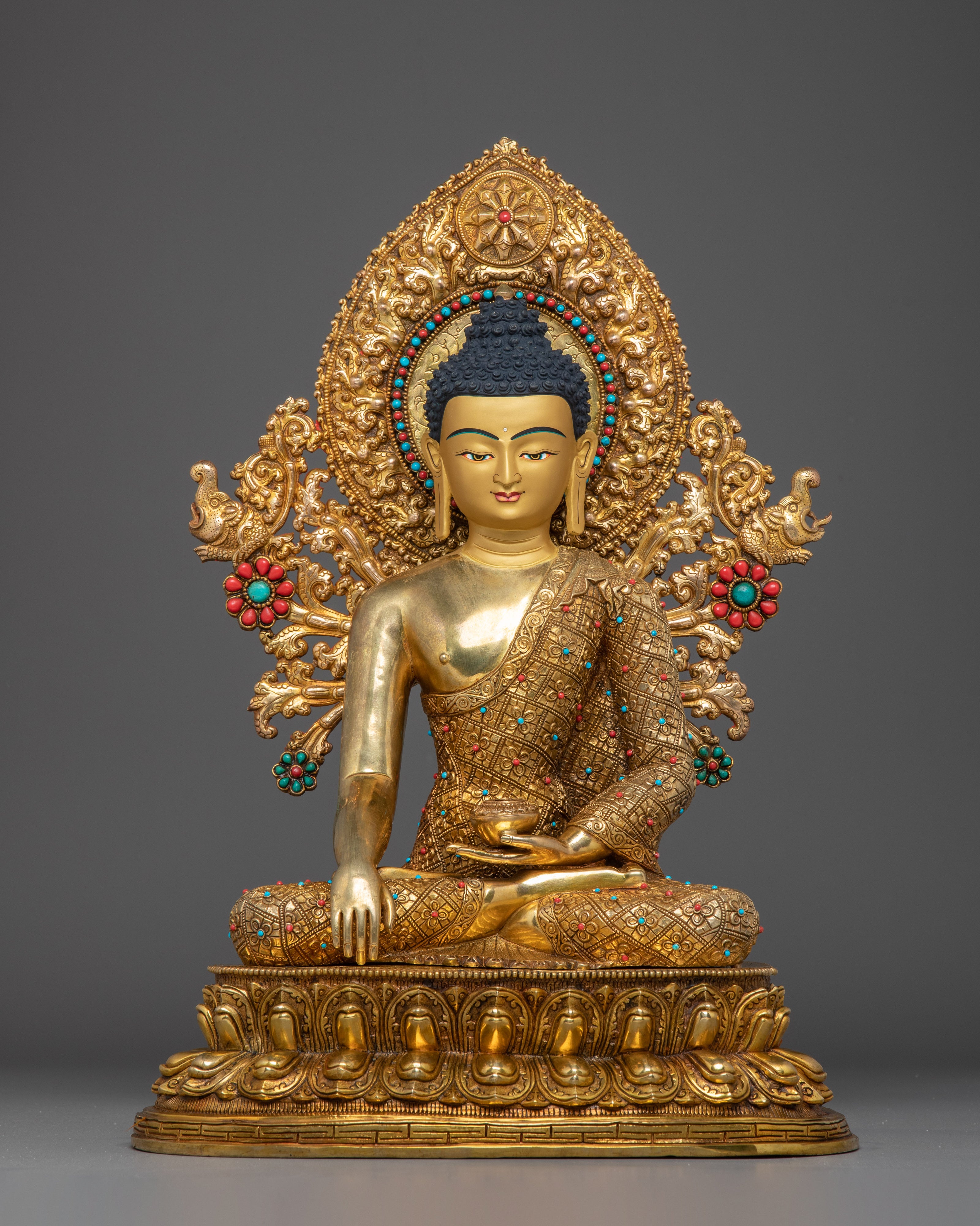 Handmade Buddha Trinity Statue: Three Buddhas of Boundless Grace