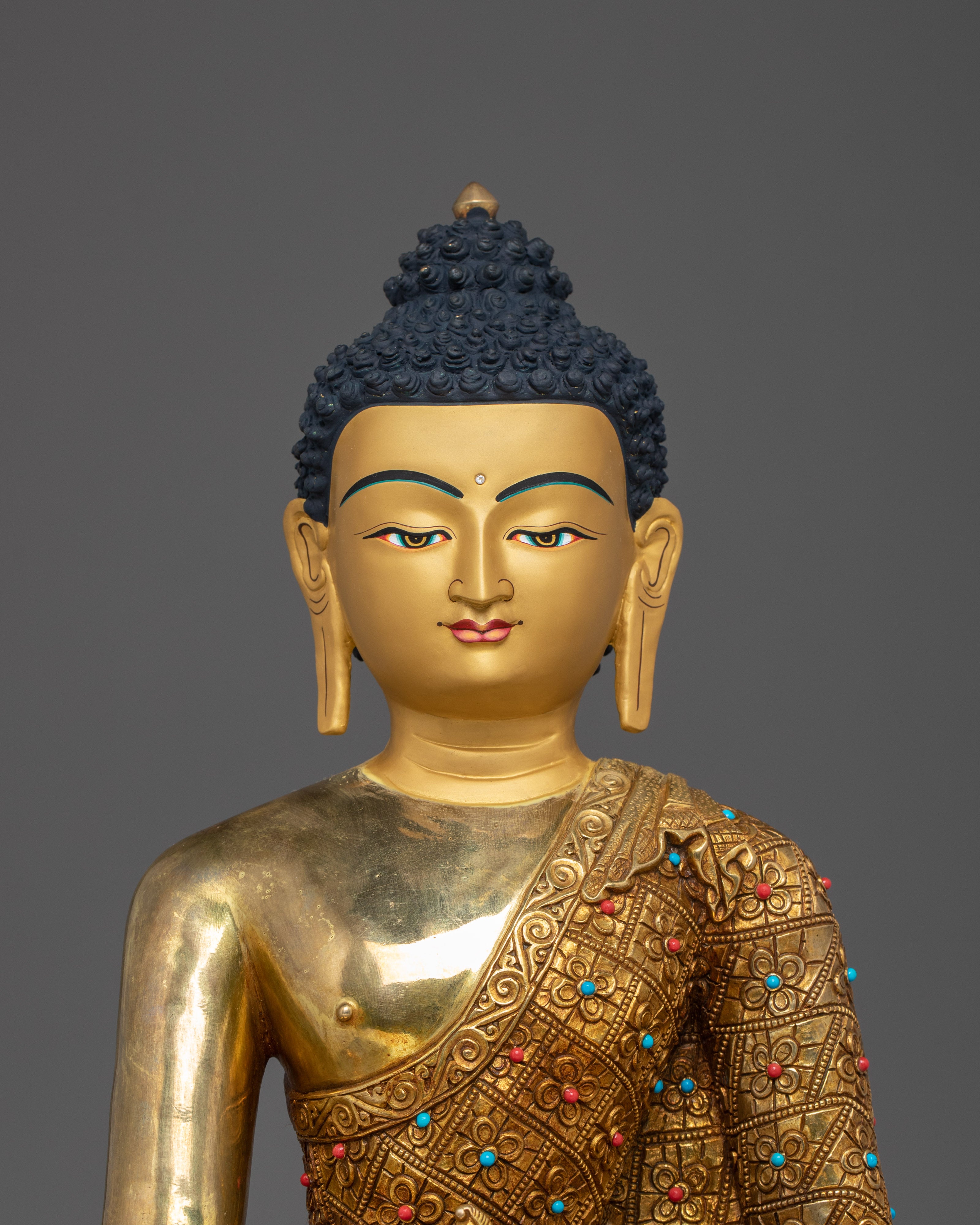 Handmade Buddha Trinity Statue: Three Buddhas of Boundless Grace