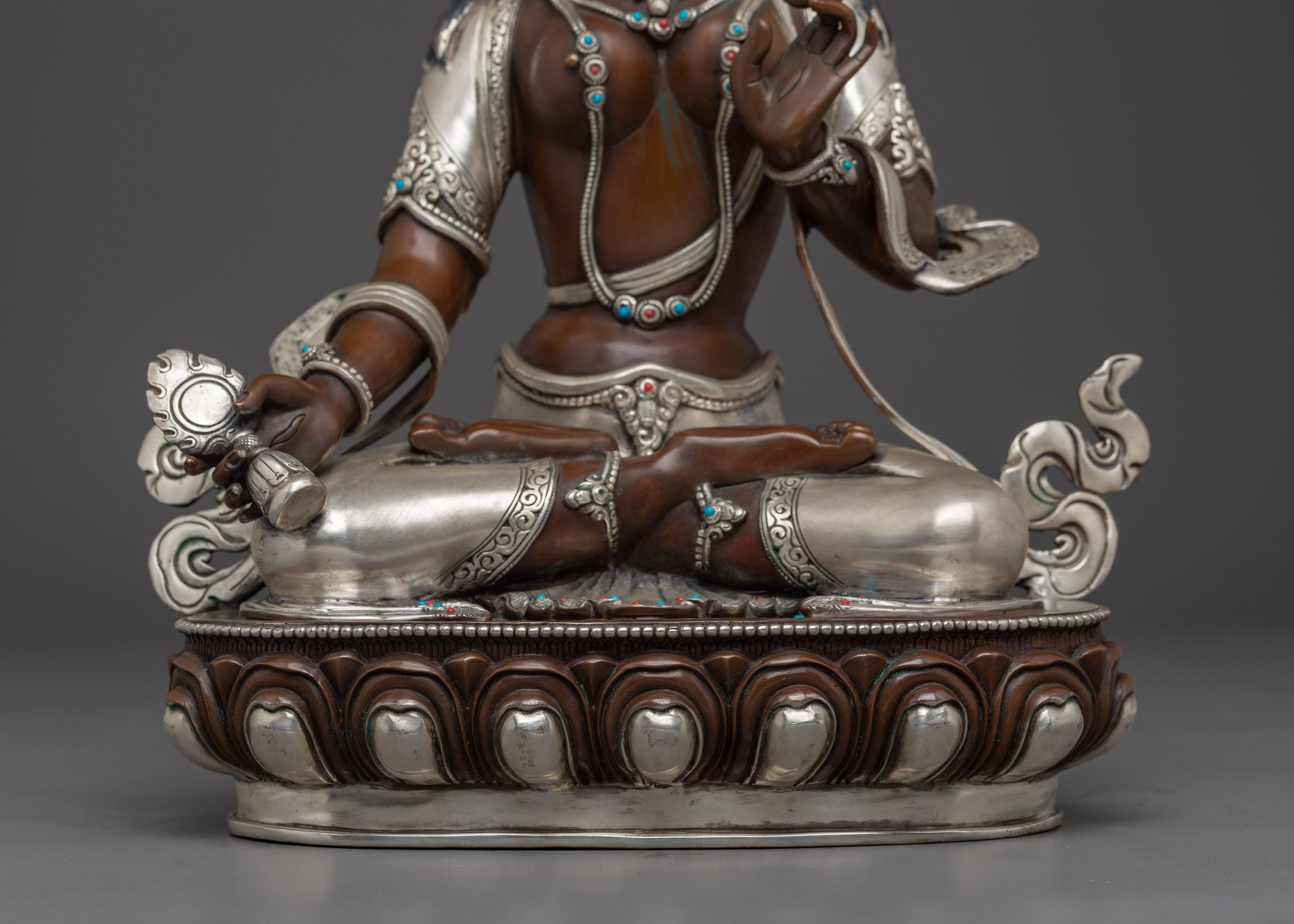 Three Eyes Beautiful Deity Dukar Art - Symbol of Protection and Liberation