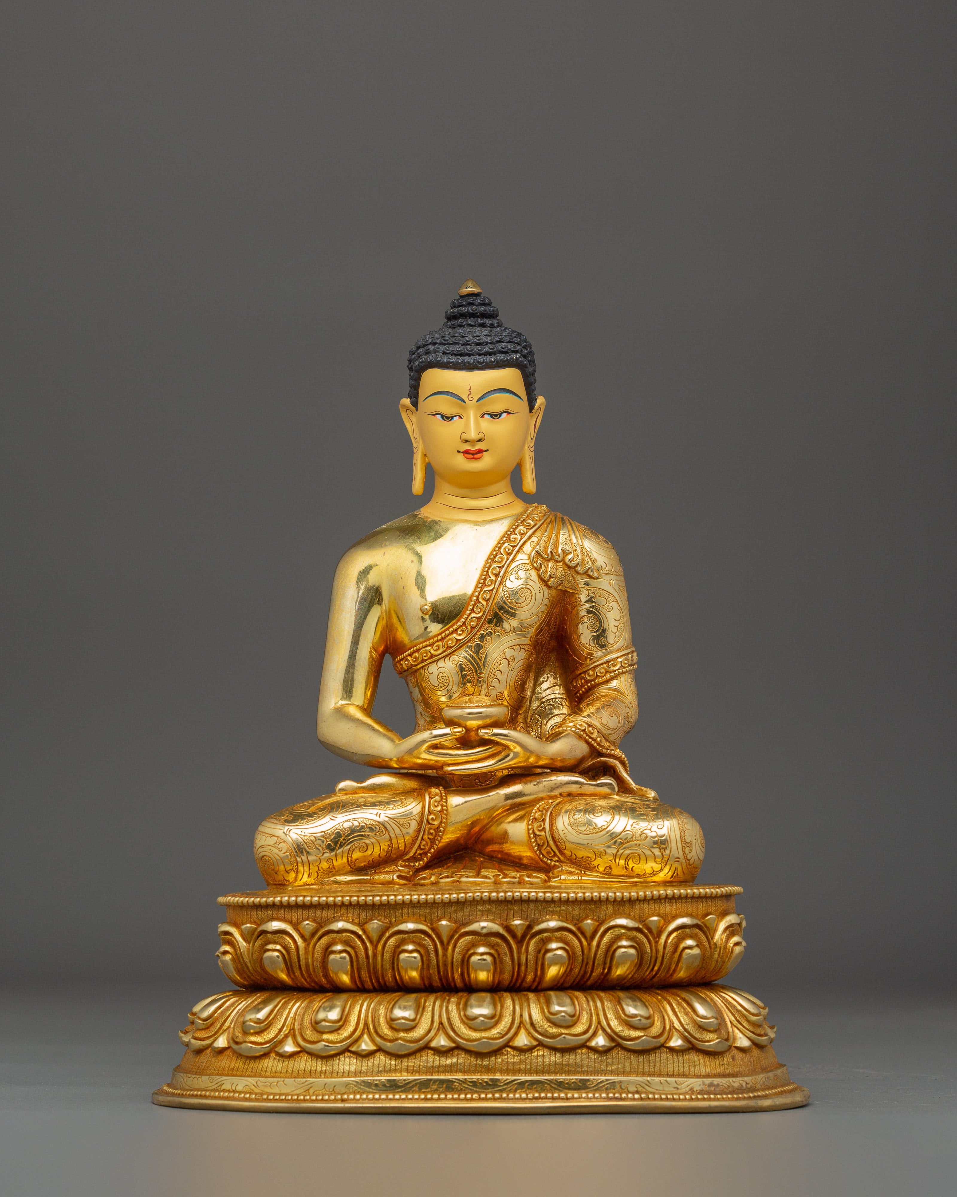Golden Amitabha Buddha Art: The Ruler of the Pure Land