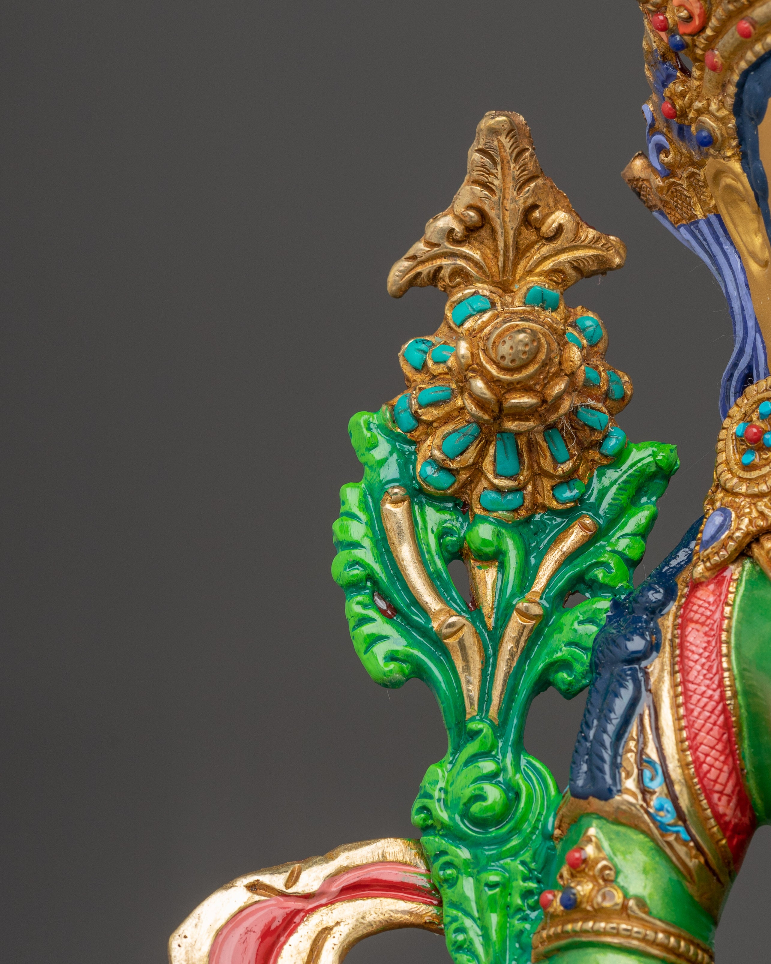 Green Tara Artwork, Divine Icon | Nepali Crafted Himalayan Statue