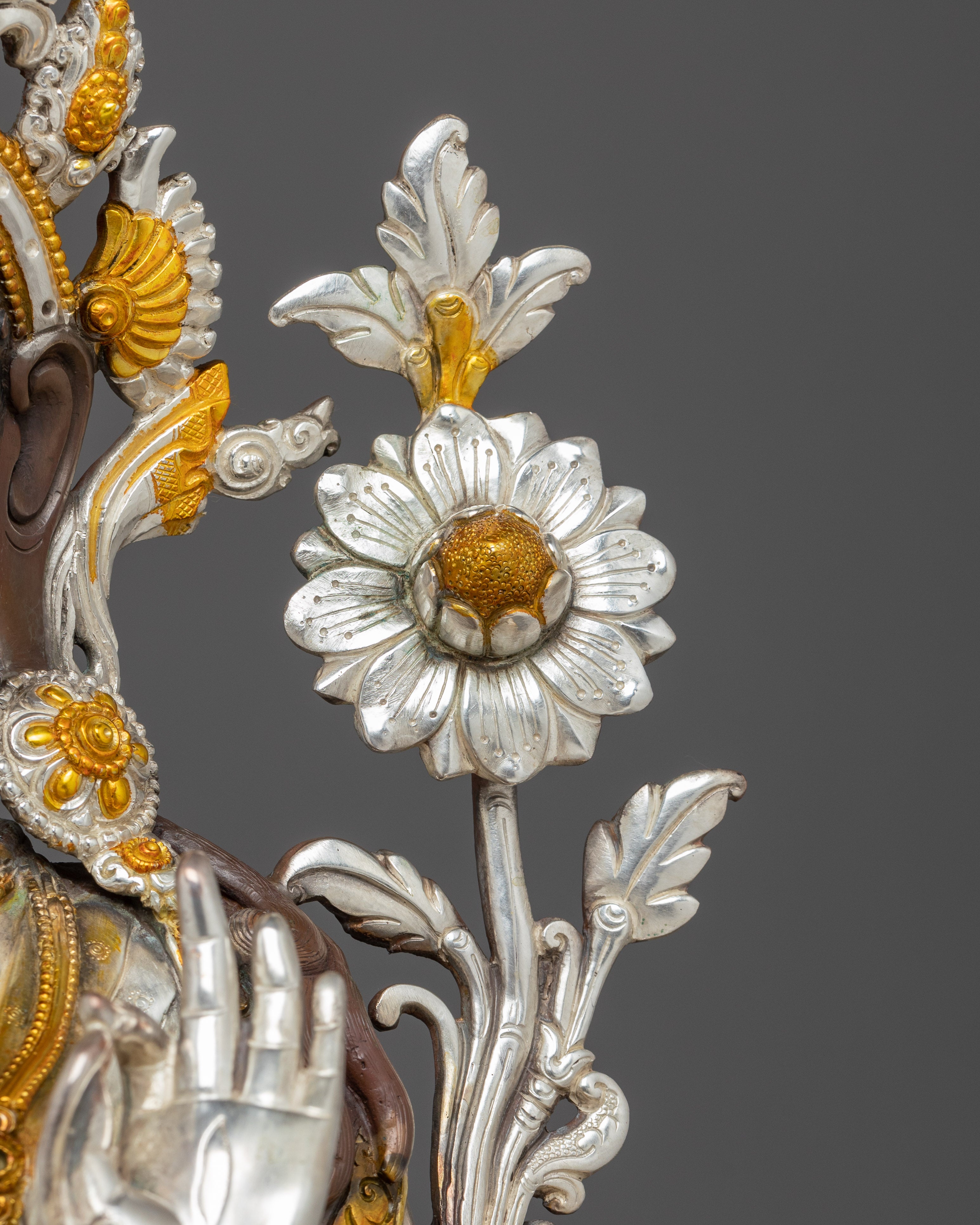 Figurine of Sita Tara Goddess | White Tara - Tibetan Healing Deity