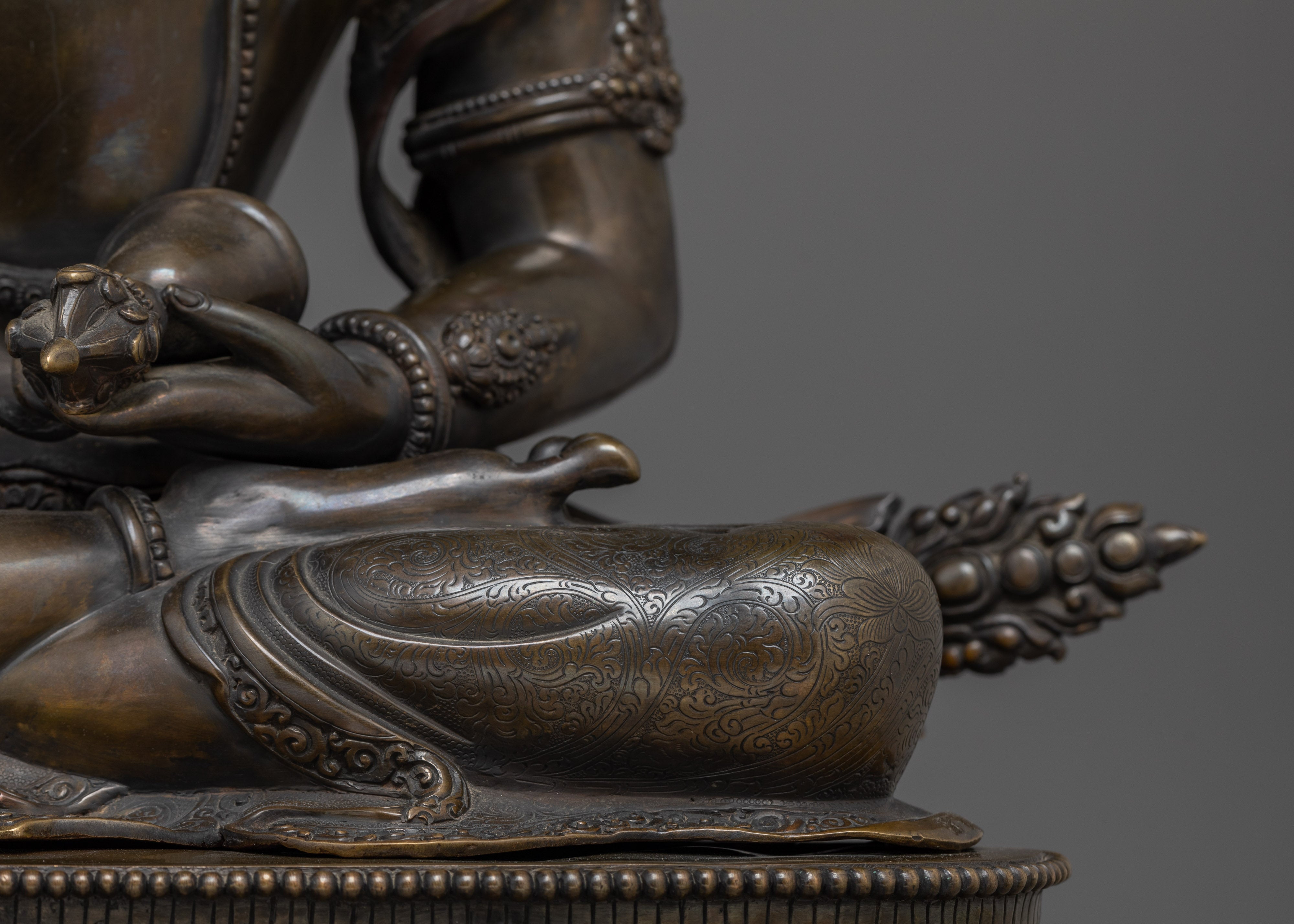 Vajrasattva Oxidized Copper Artwork - Symbol of Spiritual Enlightenment