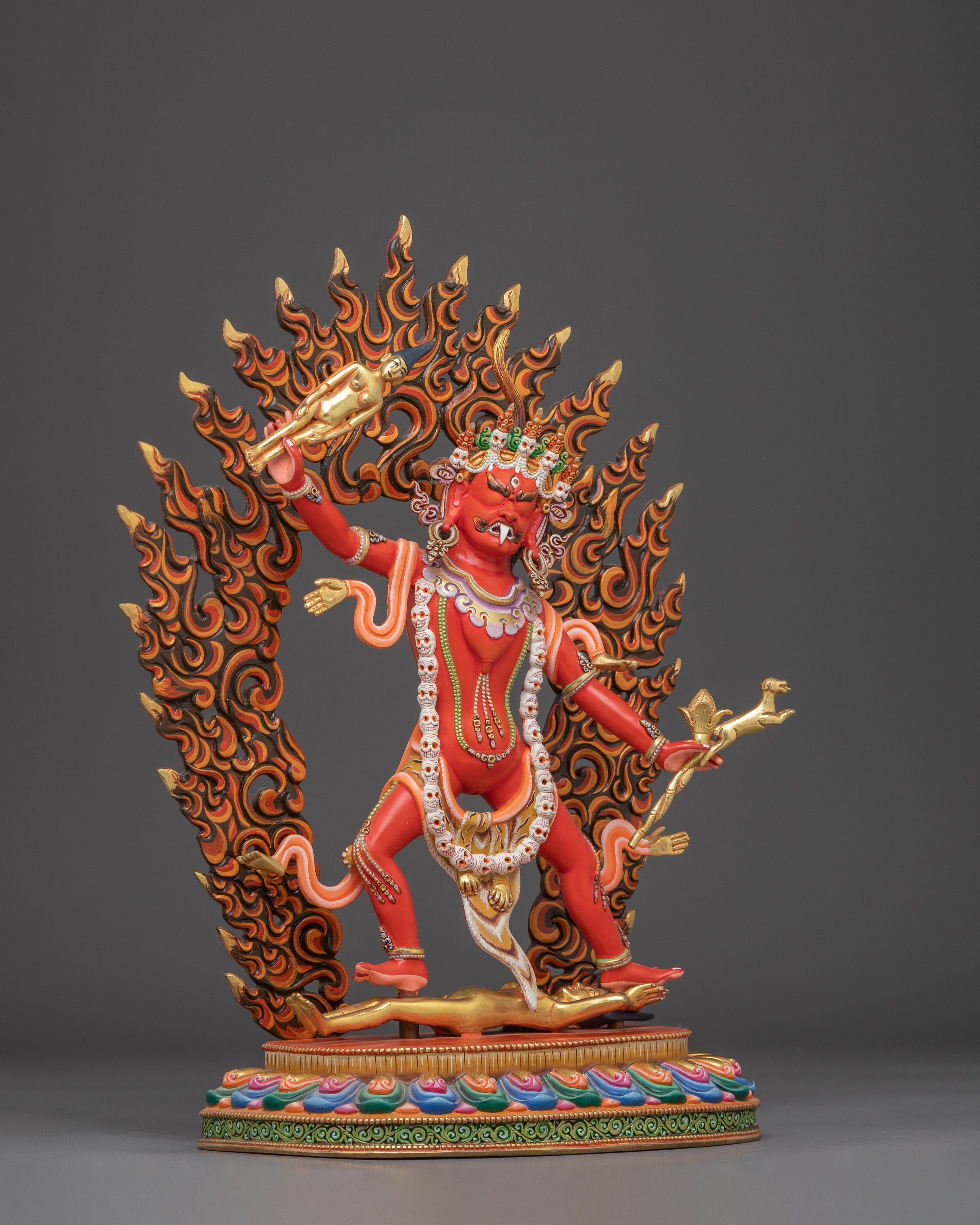 Handmade Ekajati Statue: One-Eyed Tibetan Protector Deity