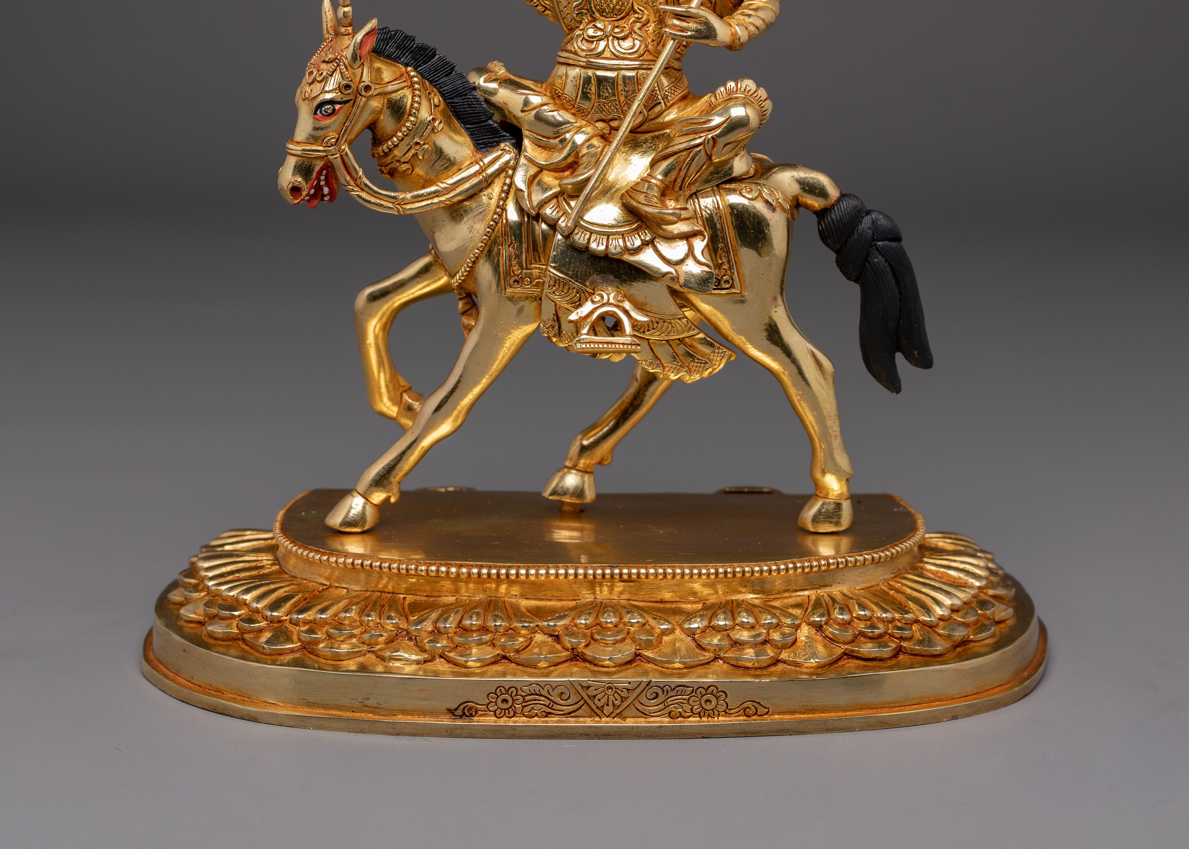 Himalayan King Gesar Statue | Handcrafted Nepali Artwork
